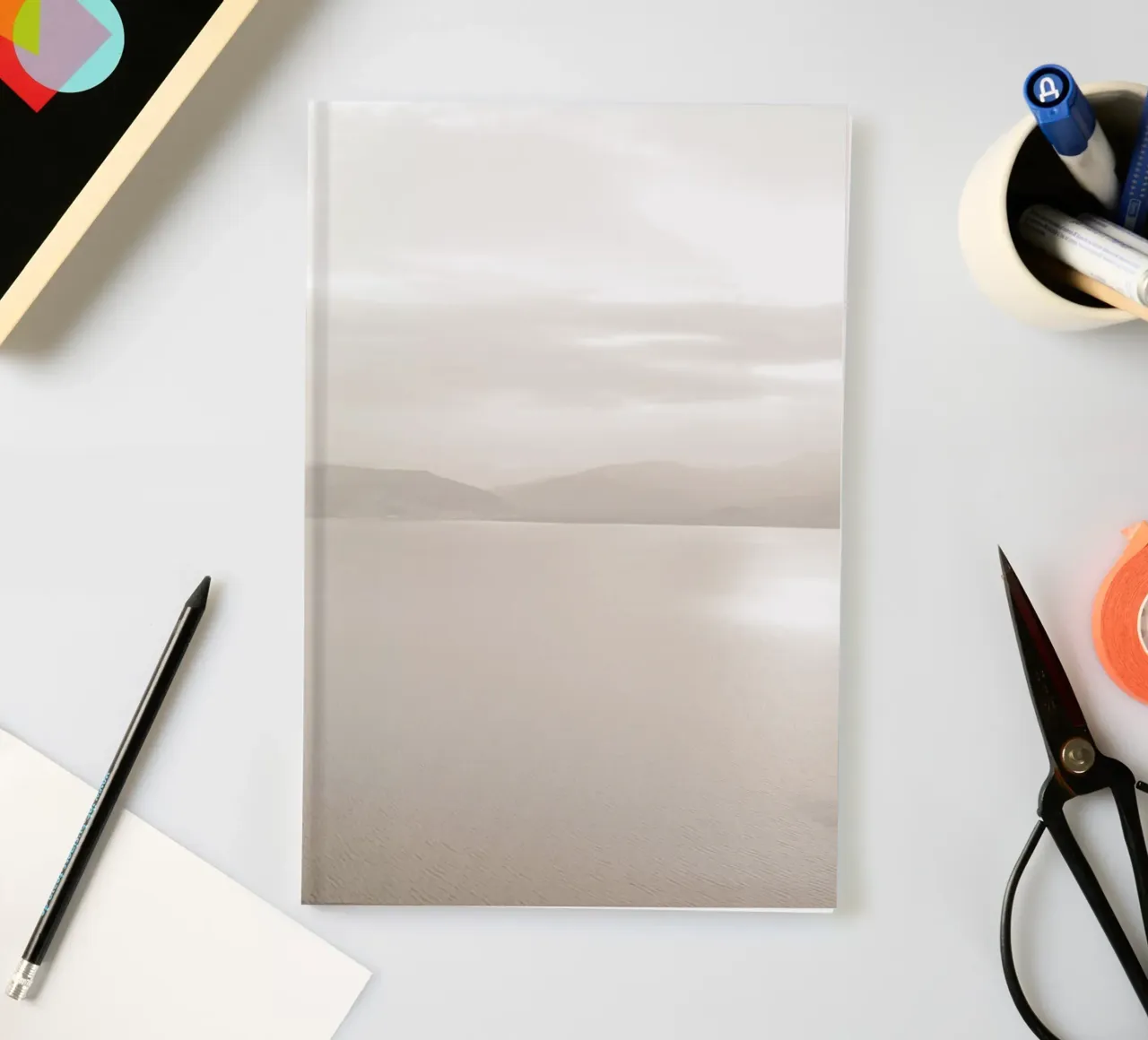 Quiet lake - calming natural atmosphere notebook by Whole©