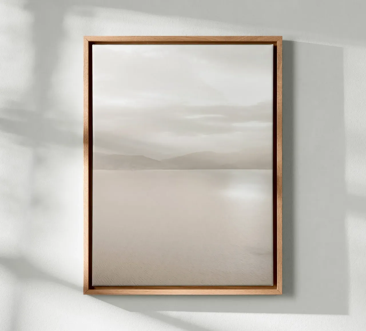 Rustig meer - rustgevende natuurlijke sfeer canvas van Whole©