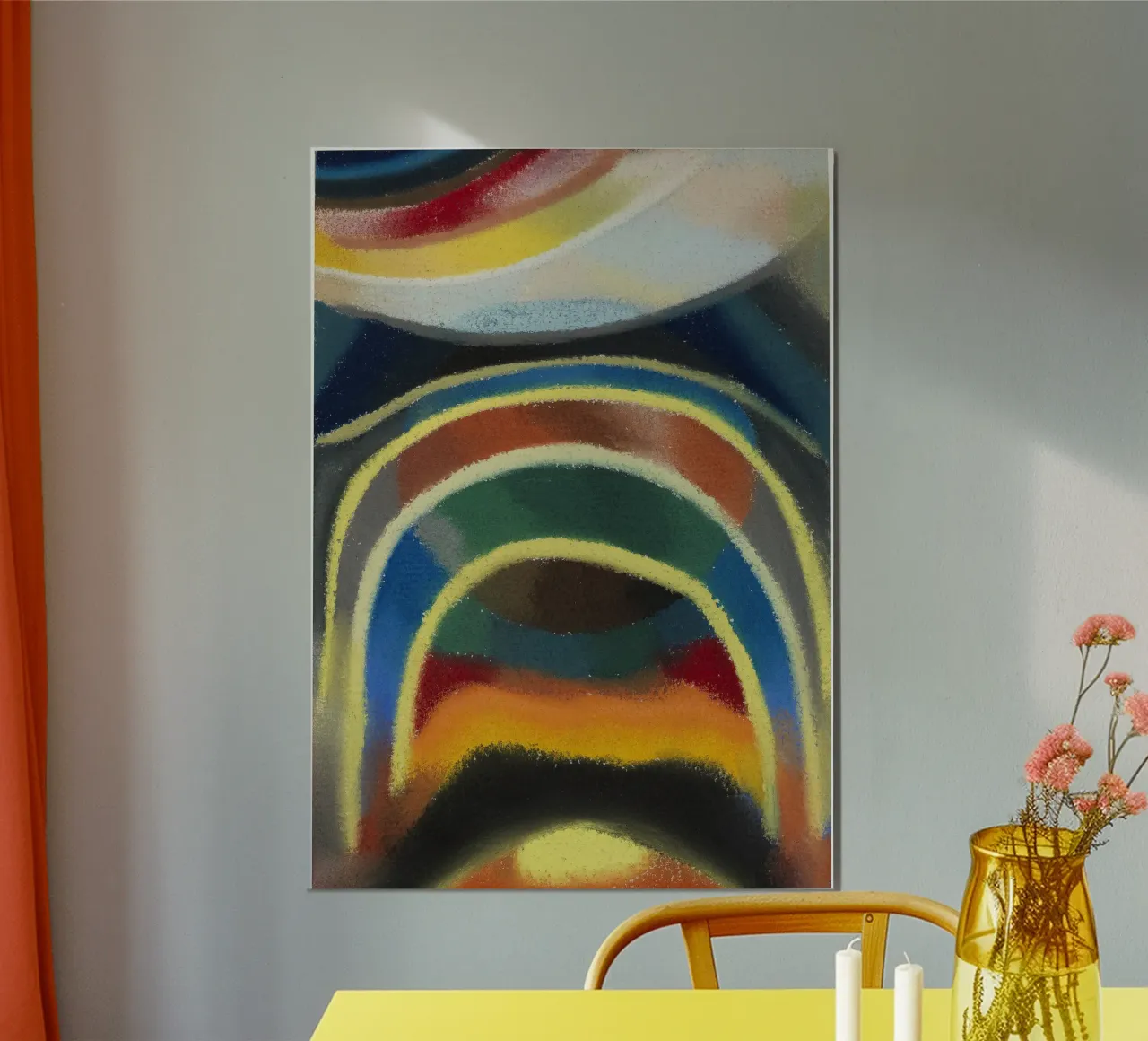 Otto Freundlich - Cerchi di luce (arcobaleno cosmico). 1922 poster con telaio in plastica da ARTOTHEK