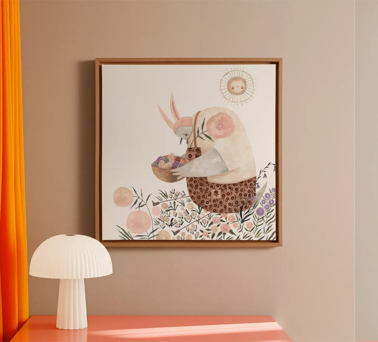 Claudia Voglhuber - Taube an Ostern tela con Cornice a cassetta da The Artcircle