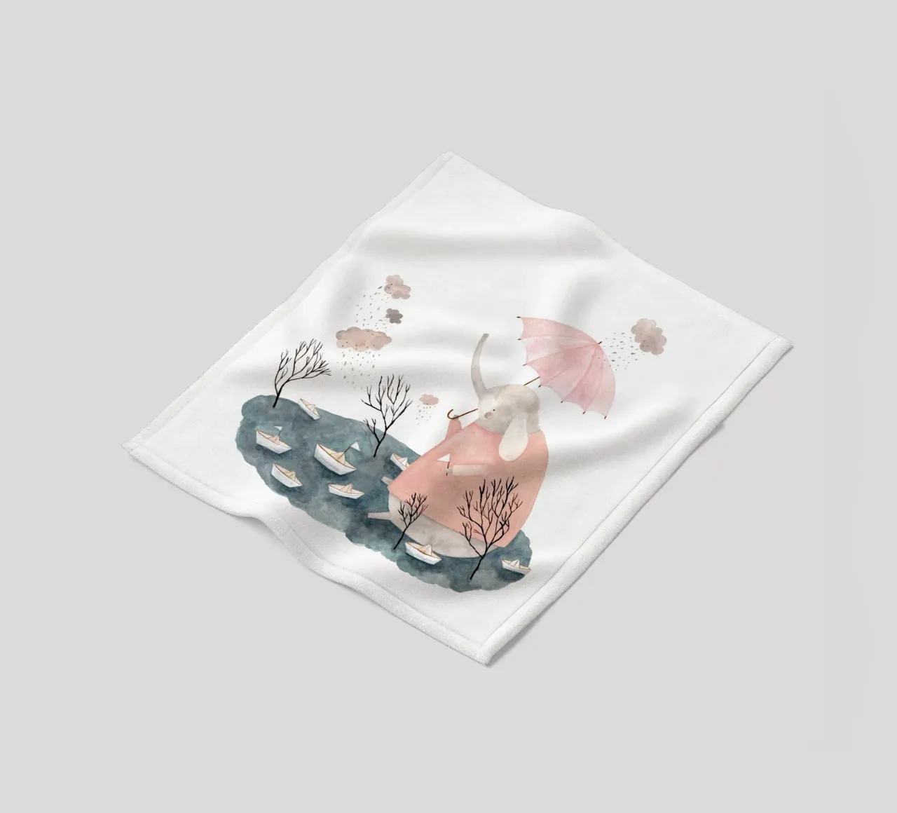Claudia Voglhuber - Regentage coperta in pile da The Artcircle