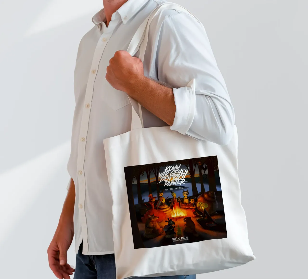 KOMM, WIR GEHEN DEN BACH RUNTER tote bag de Cute'n'Rude