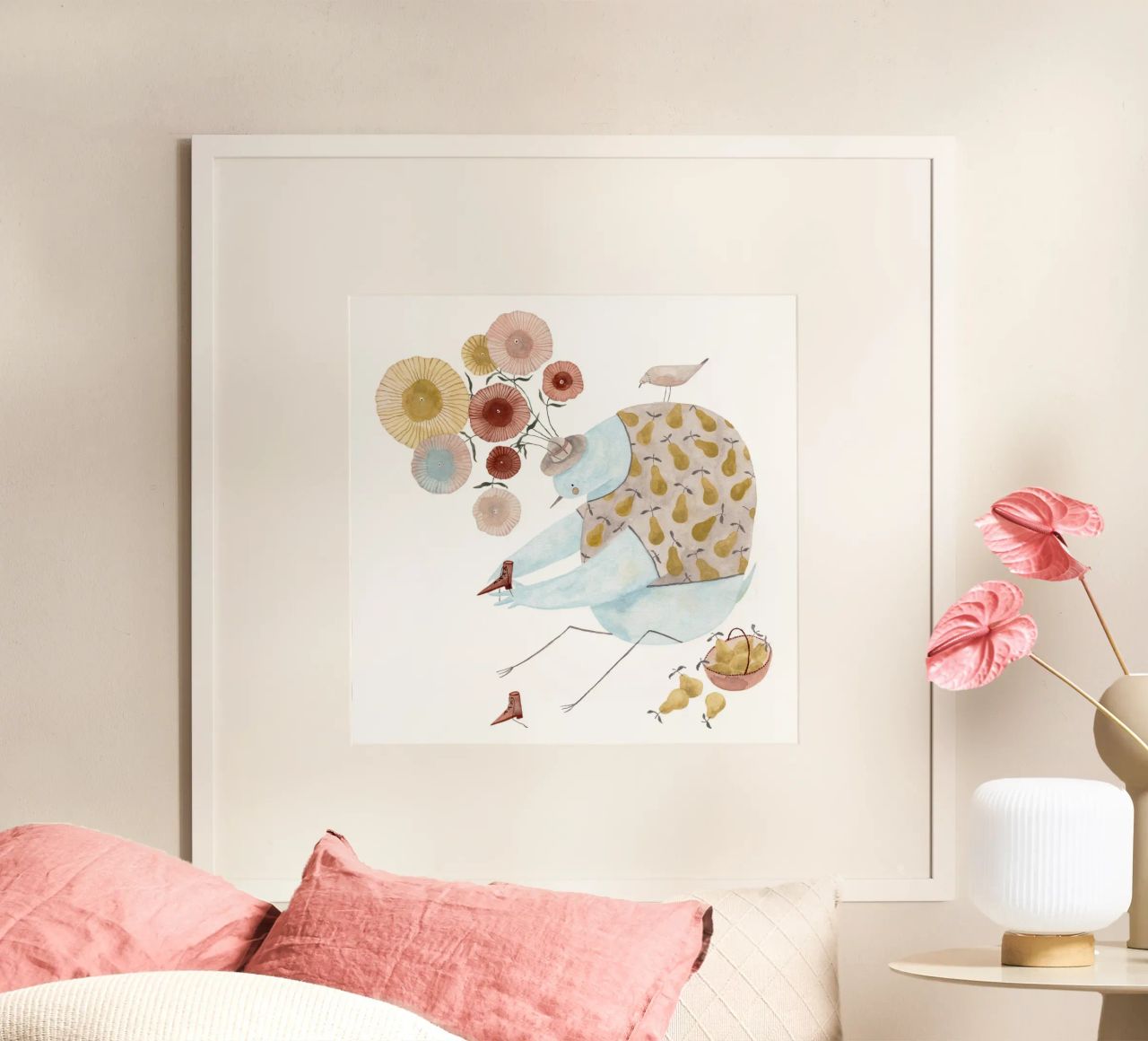 Claudia Voglhuber - Schuhe und Birnen poster van The Artcircle