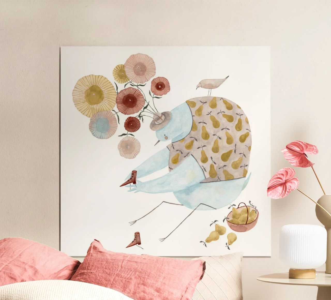 Claudia Voglhuber - Schuhe und Birnen poster van The Artcircle