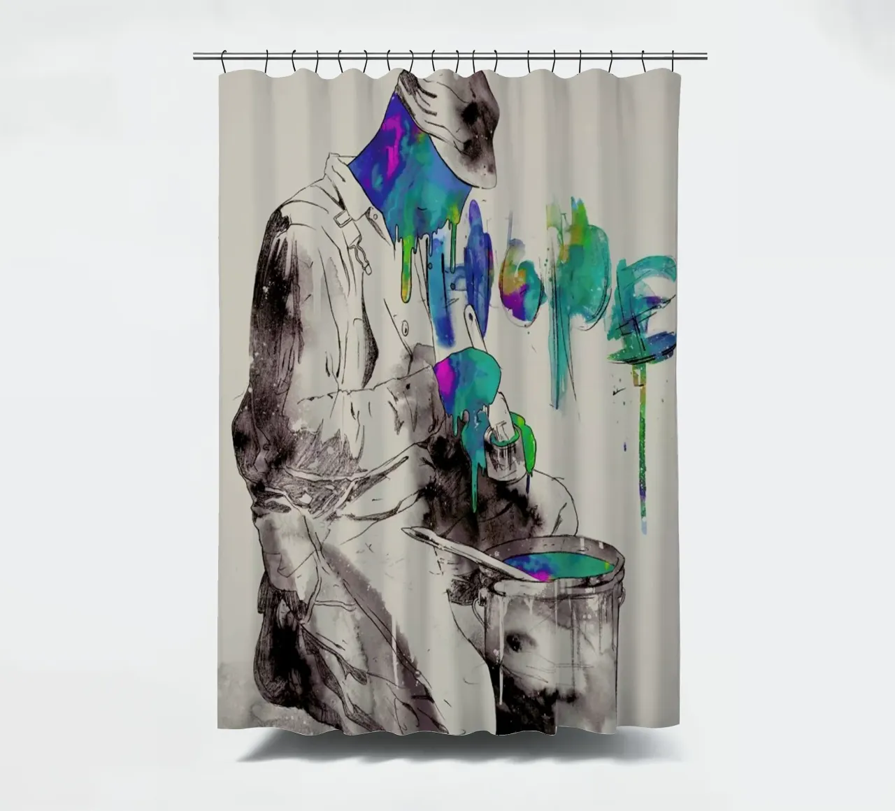 Dedication douchegordijn van Matheus Lopes Castro