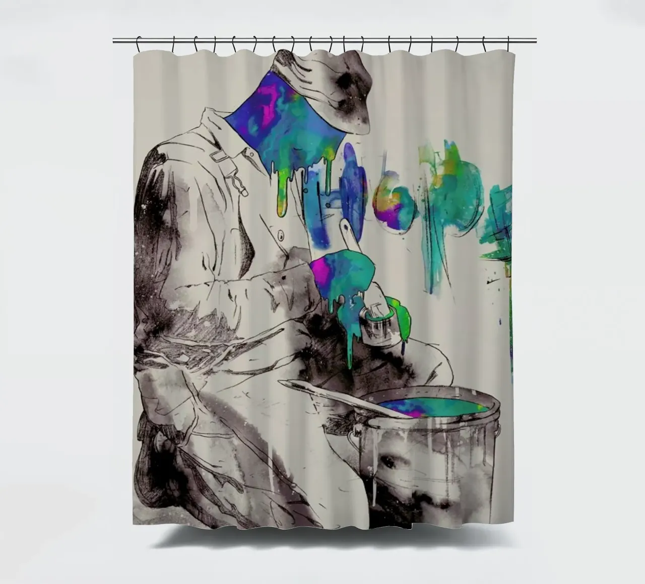 Dedication douchegordijn van Matheus Lopes Castro