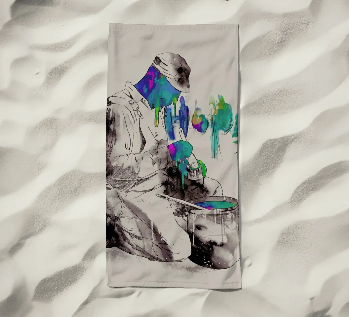 Dedication strandhanddoek van Matheus Lopes Castro