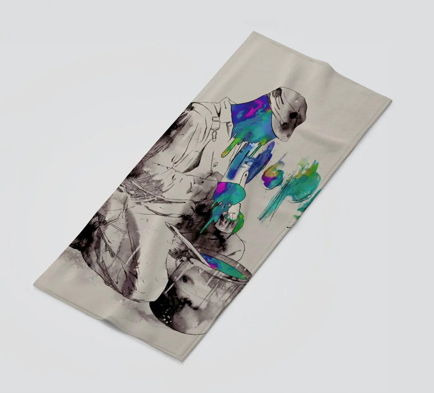 Dedication strandhanddoek van Matheus Lopes Castro