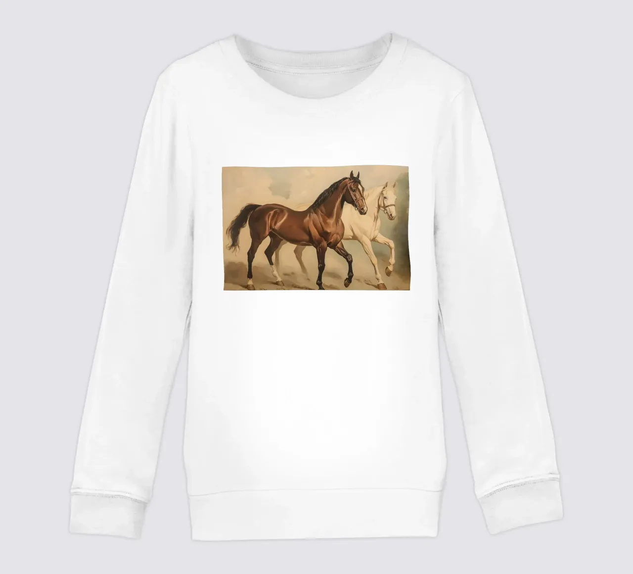 Cavalli al galoppo felpa bambino da Melloi Art Print