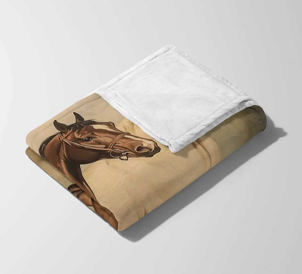 Cavalli al galoppo coperta in pile da Melloi Art Print