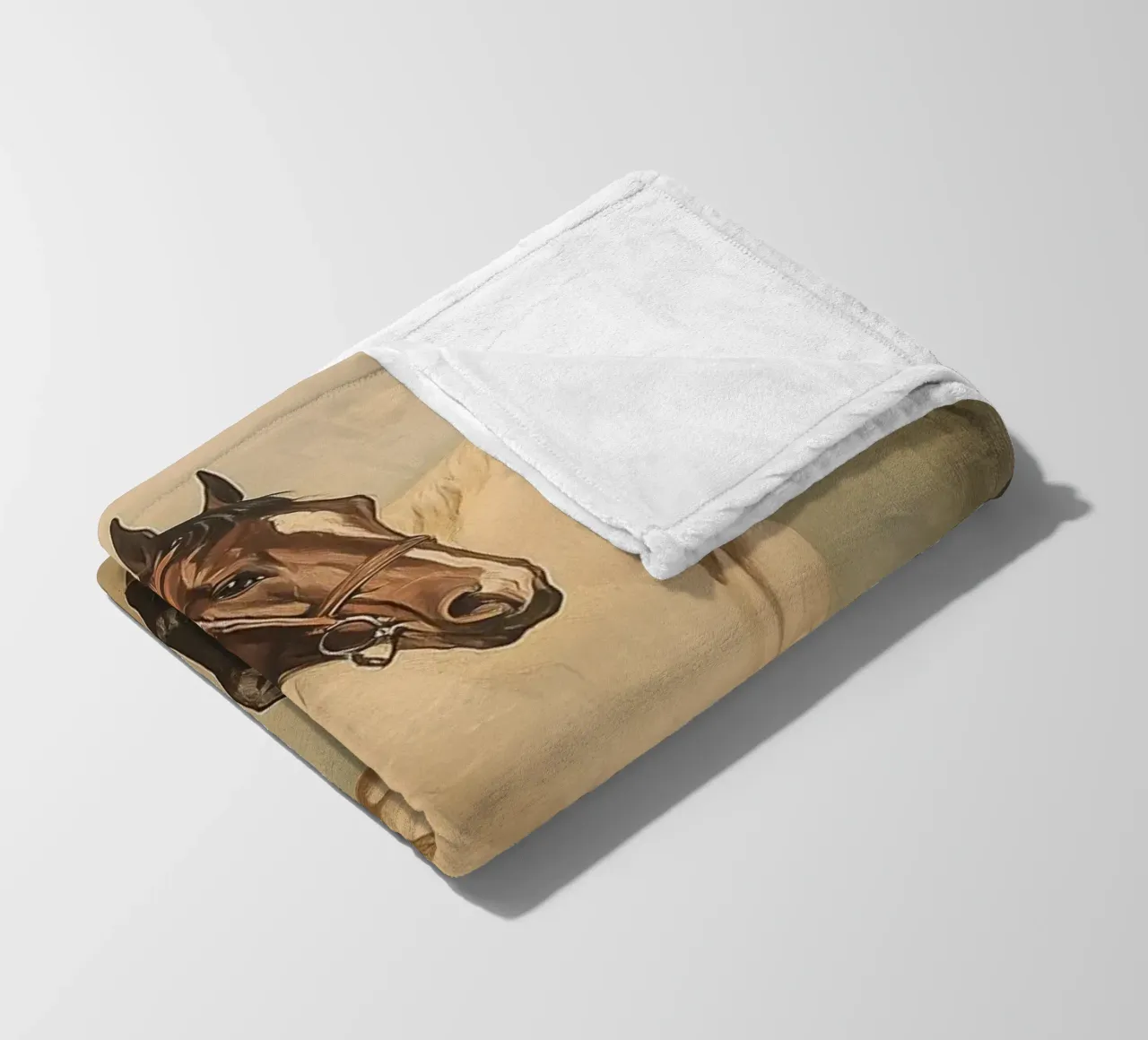Cavalli al galoppo coperta in pile da Melloi Art Print