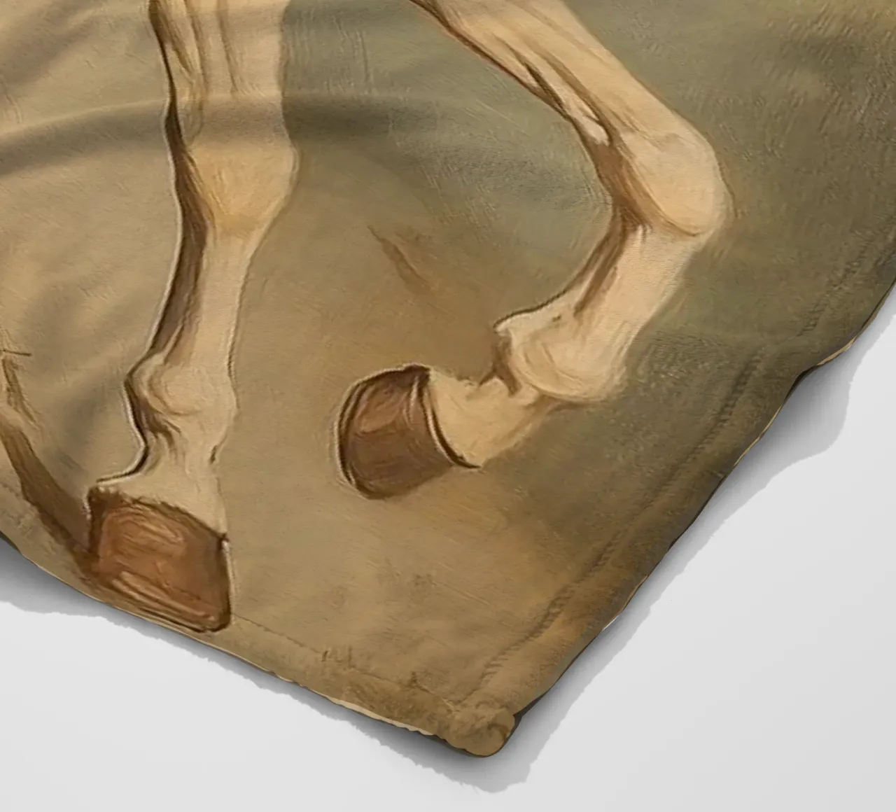 Cavalli al galoppo coperta in pile da Melloi Art Print