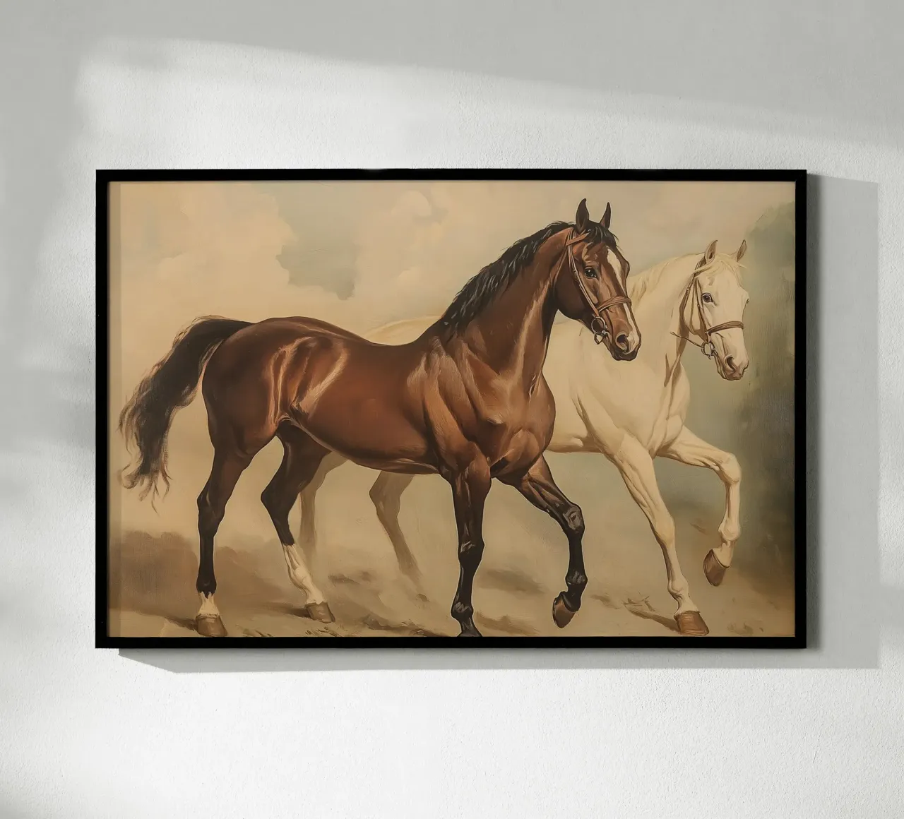 Cavalli al galoppo carta hahnemühle da Melloi Art Print