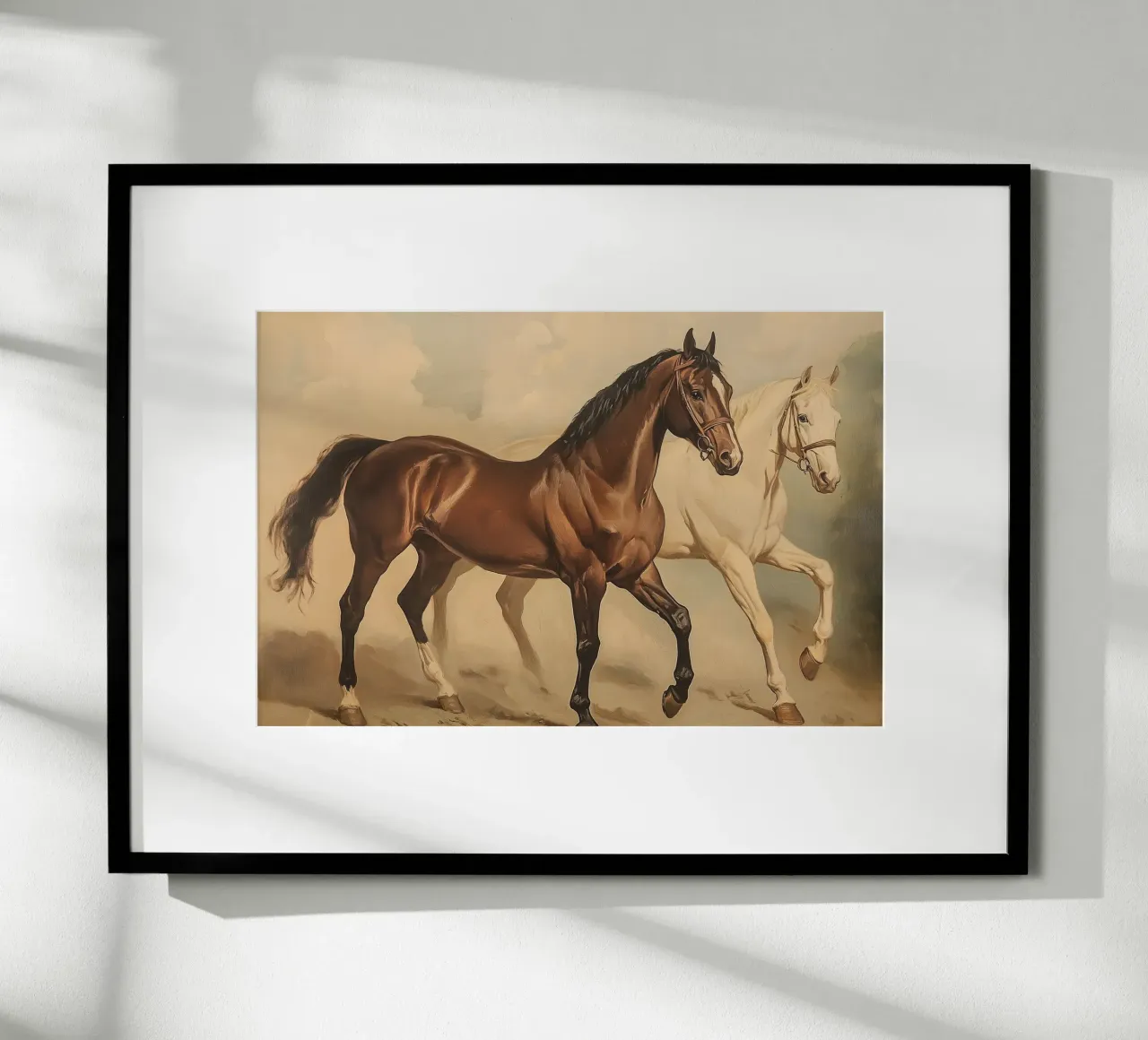 Cavalli al galoppo carta hahnemühle da Melloi Art Print