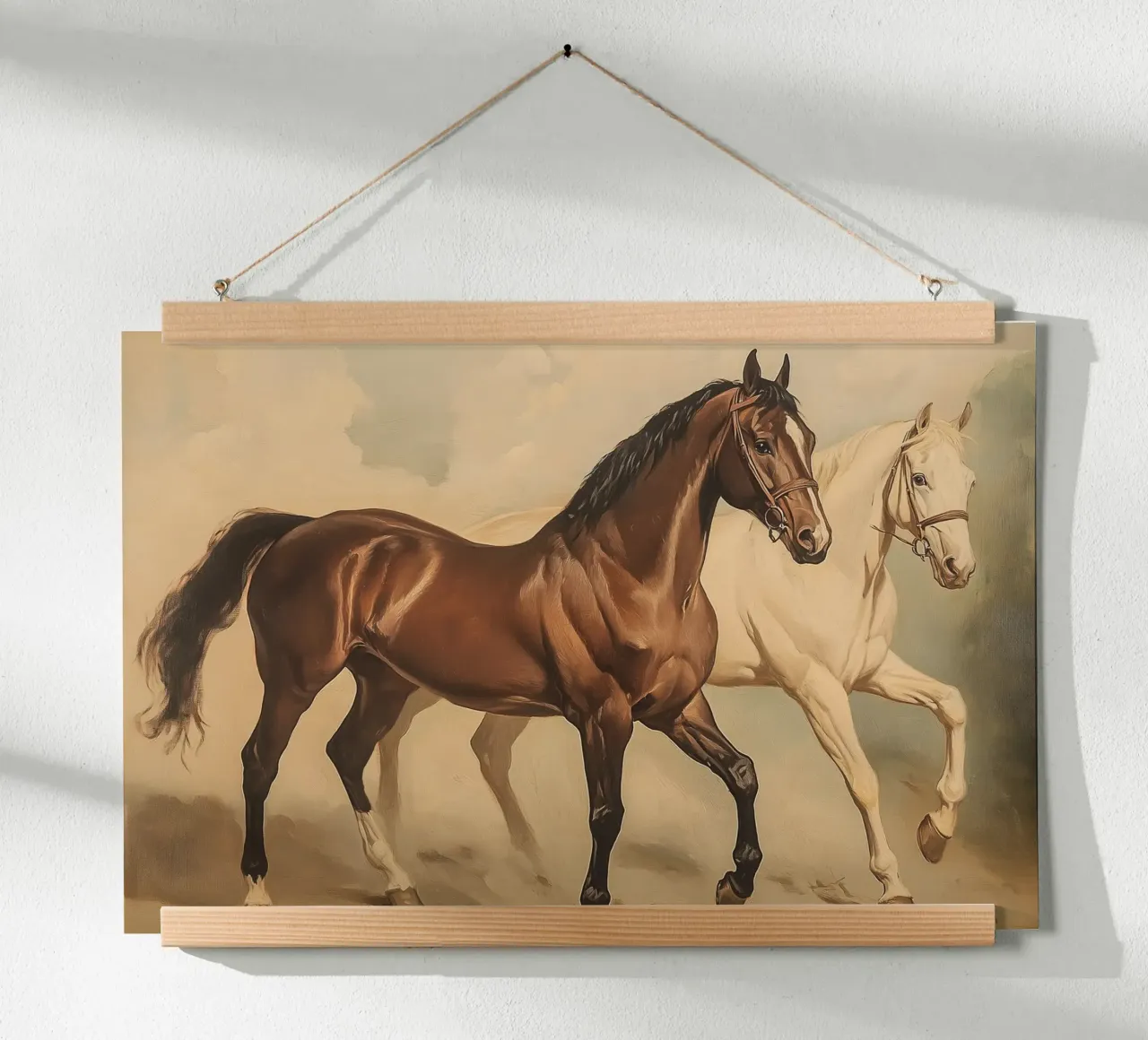 Cavalli al galoppo carta hahnemühle da Melloi Art Print
