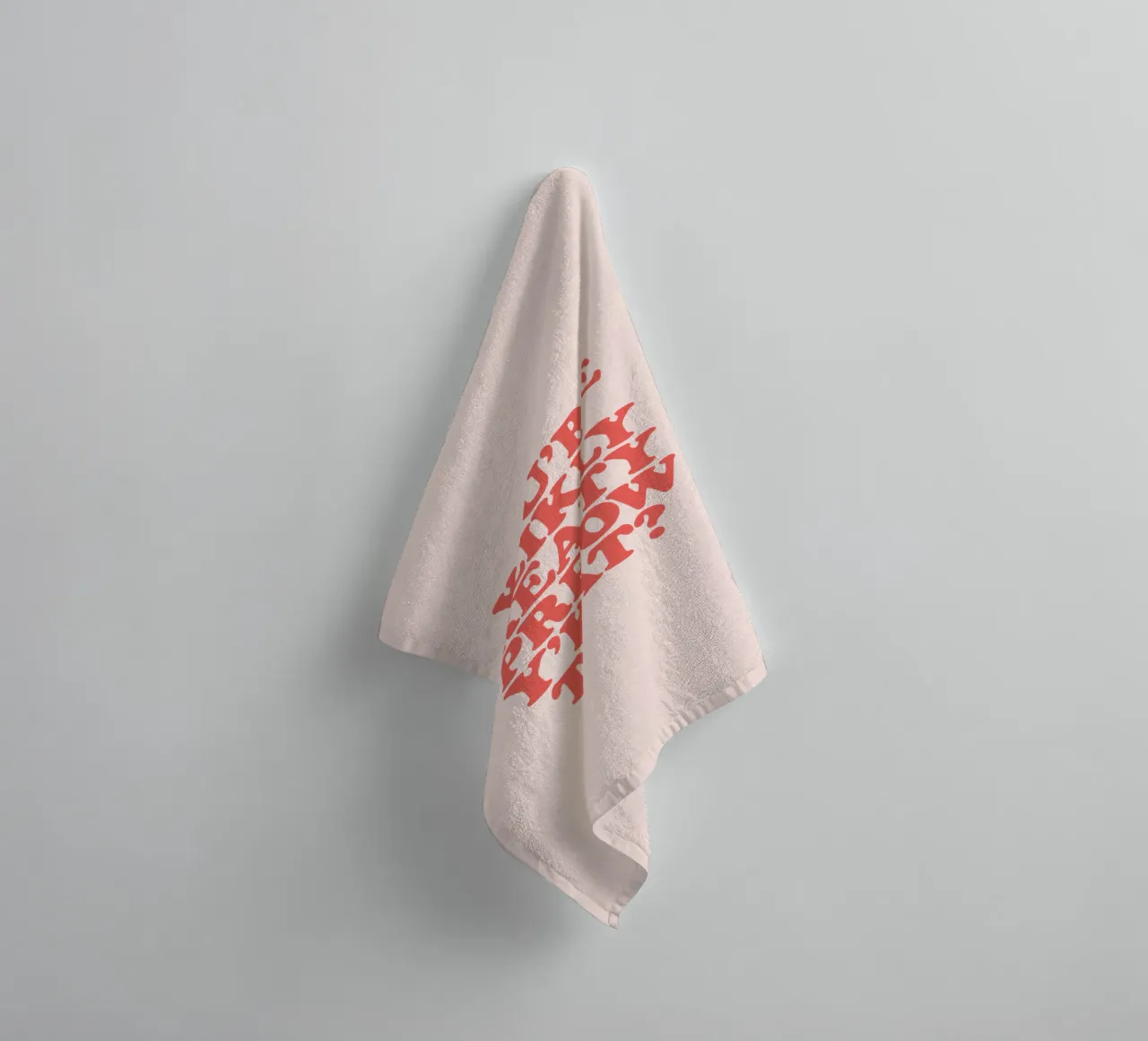 You're Like Really Pretty Y'Know That Typografie Design towel by THE MOTIVATED TYPE