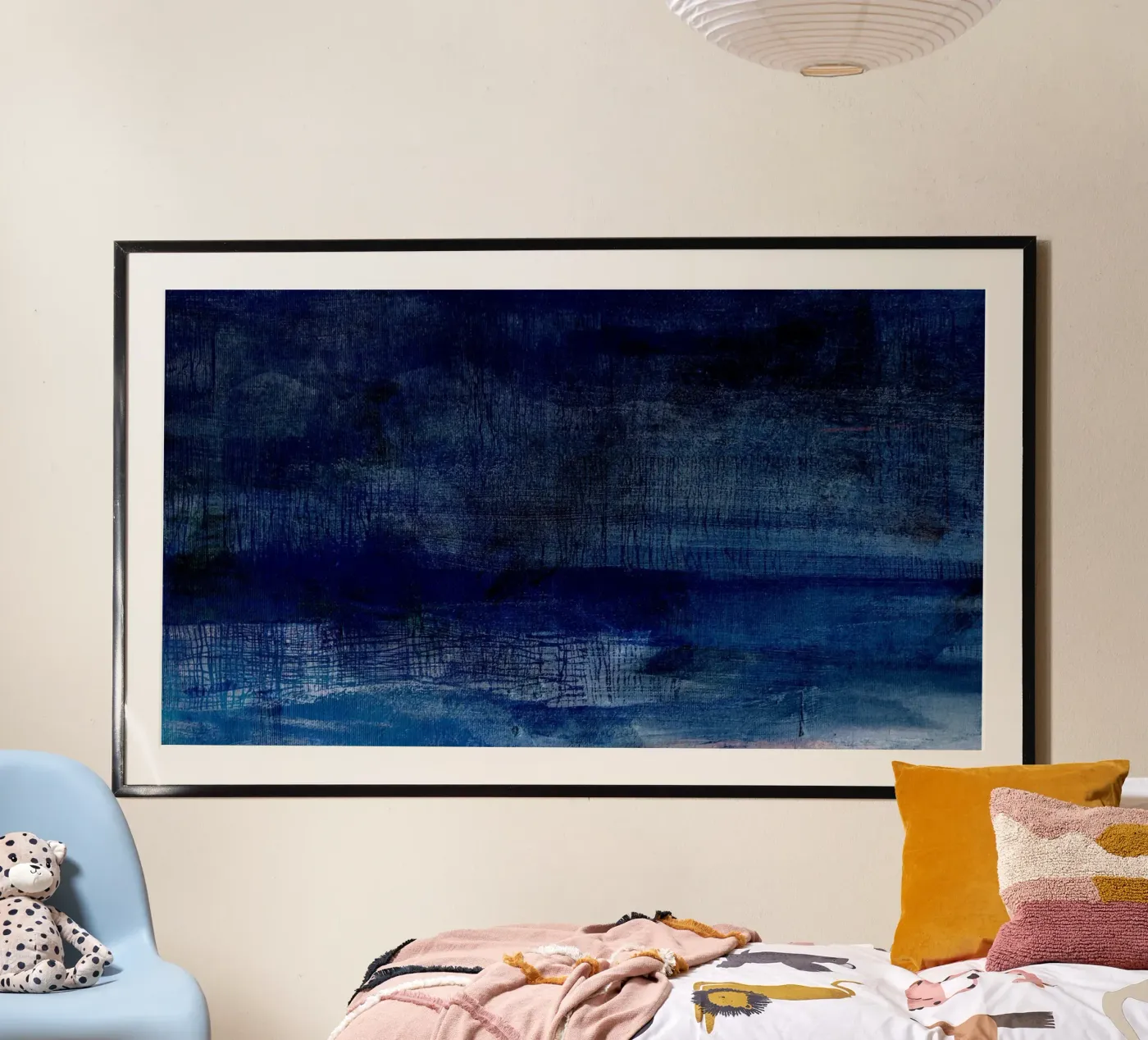 blauwe storm poster van k i m