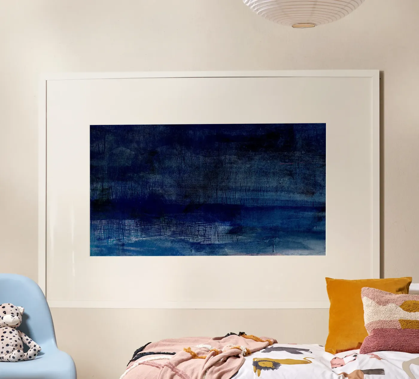 blauwe storm poster van k i m