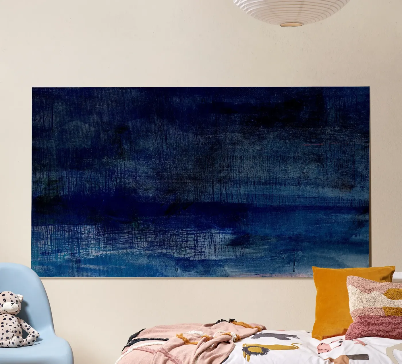blauwe storm poster van k i m