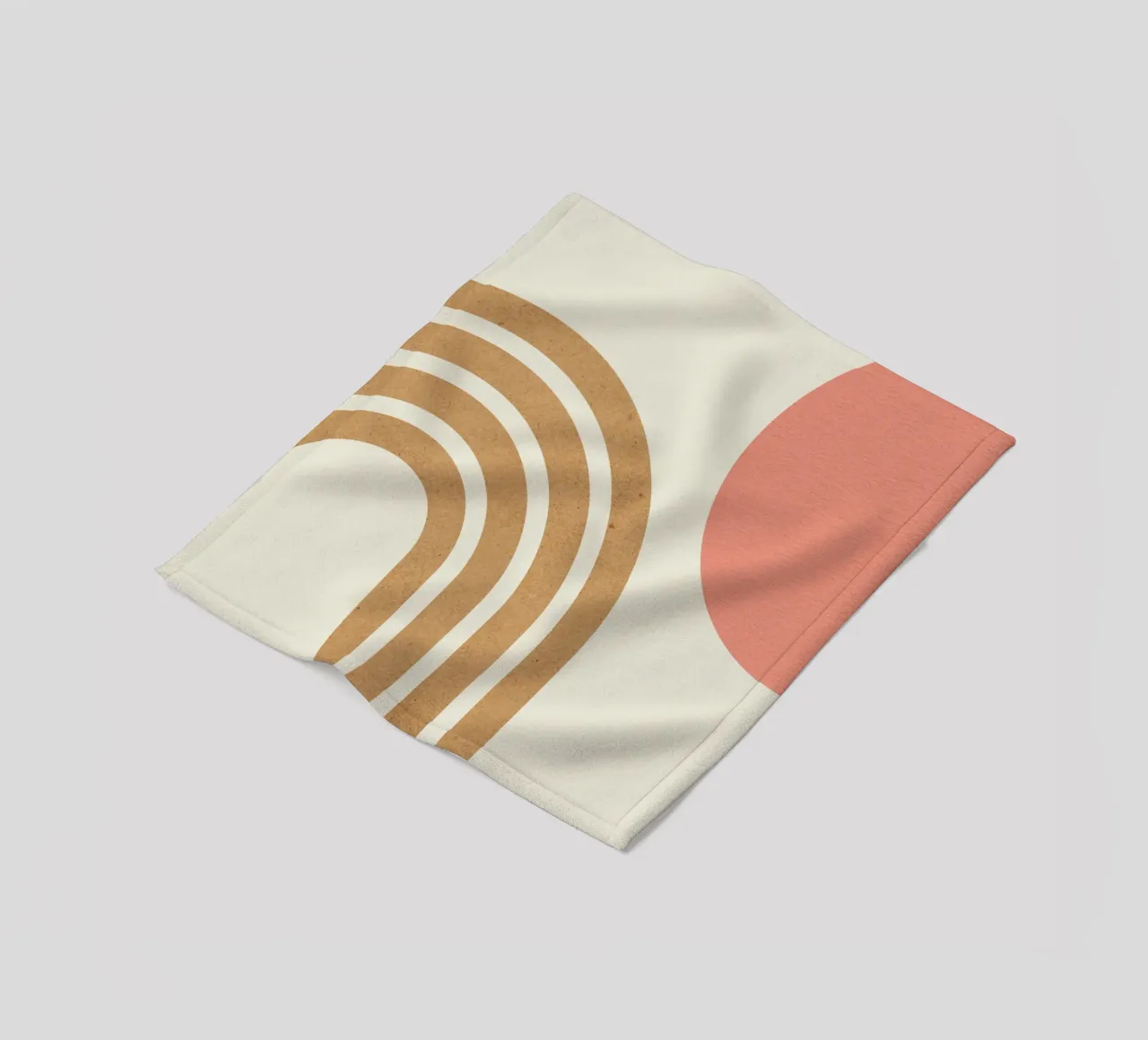 Arcobaleno rosa e oro di metà secolo coperta in pile da MoonlightPrint