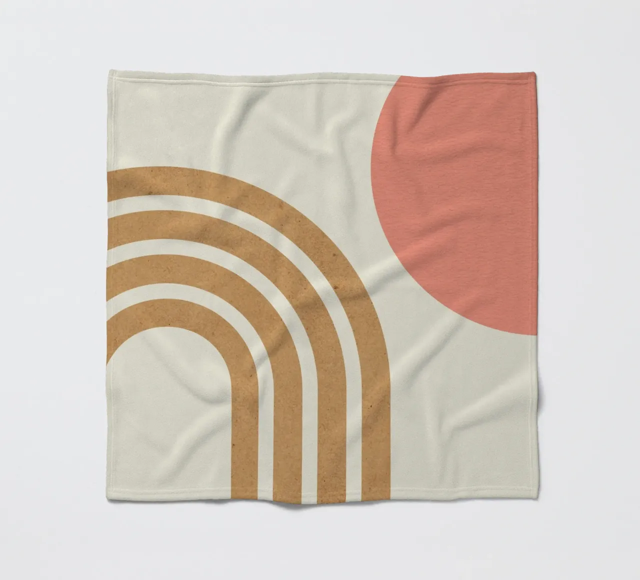 Arcobaleno rosa e oro di metà secolo coperta in pile da MoonlightPrint