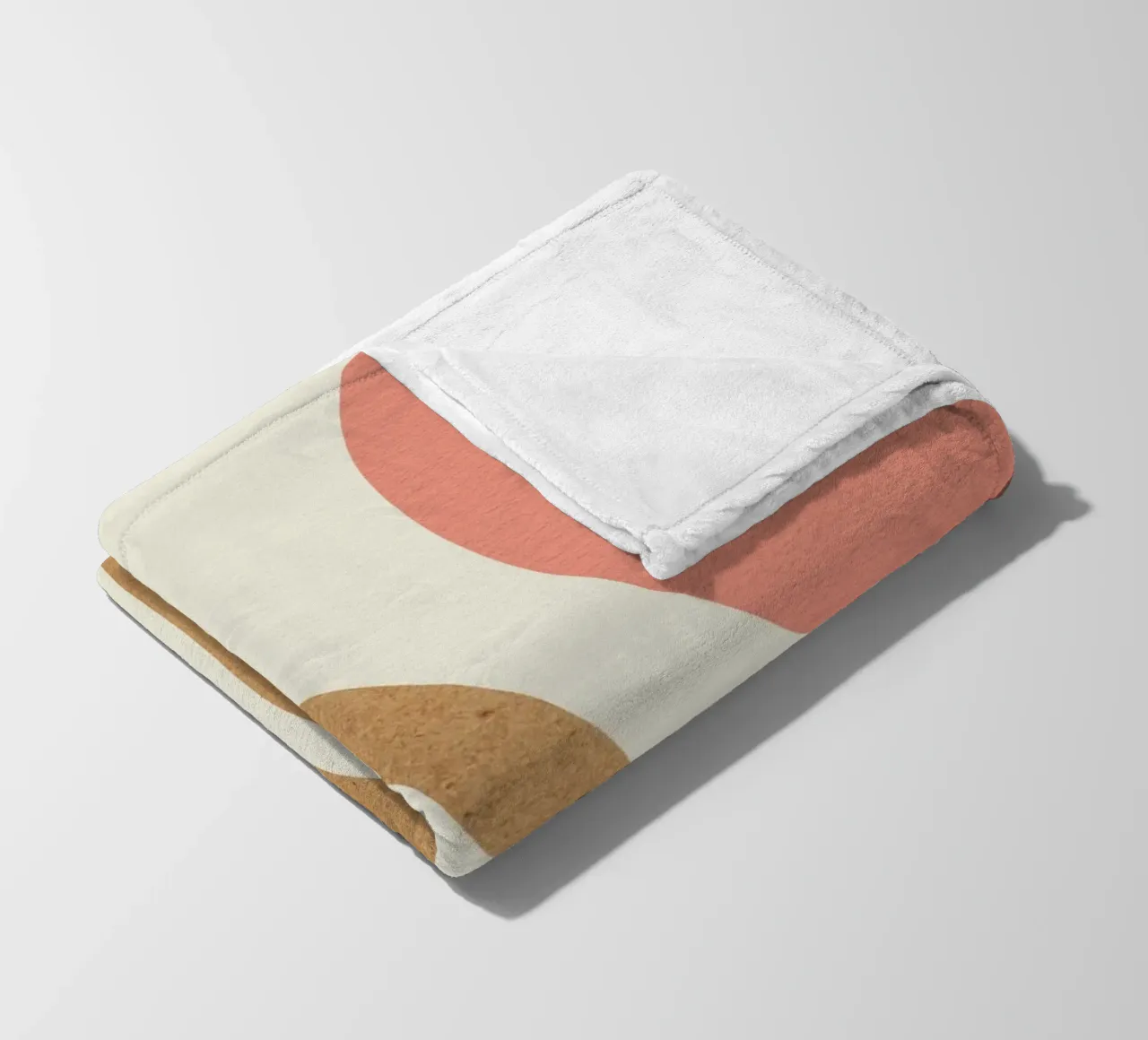 Arcobaleno rosa e oro di metà secolo coperta in pile da MoonlightPrint