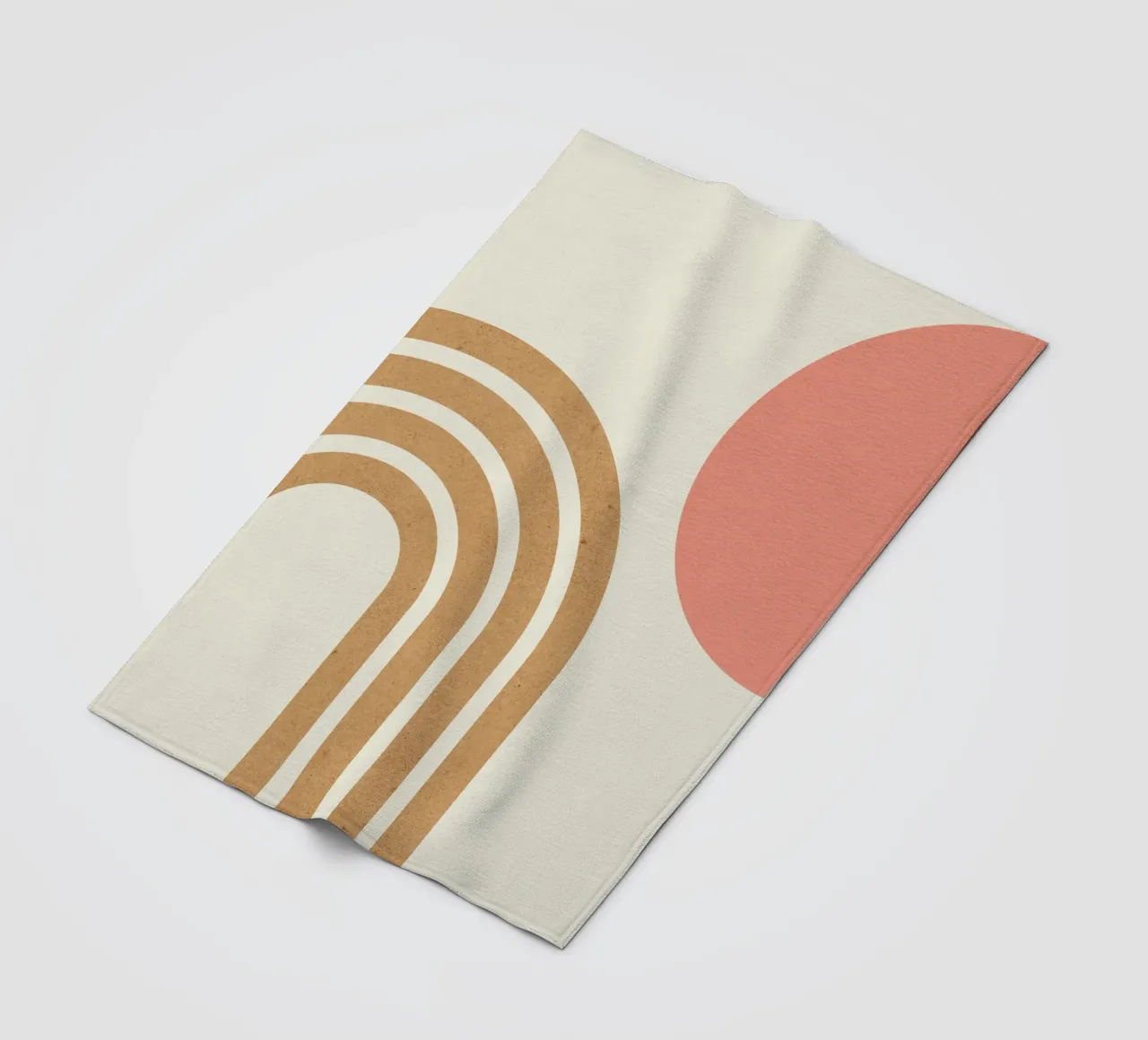 Arcobaleno rosa e oro di metà secolo coperta in pile da MoonlightPrint