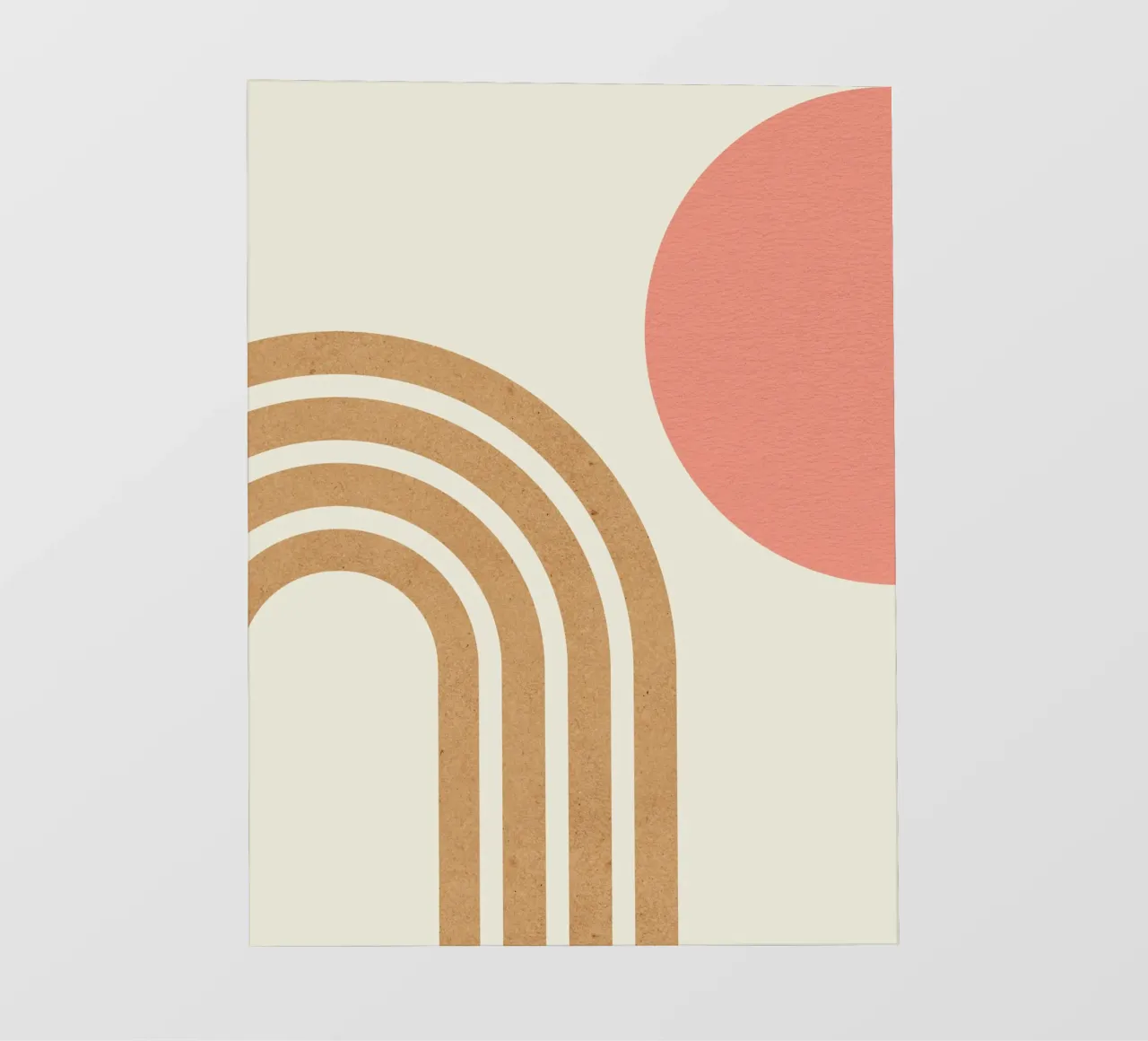 Arcobaleno rosa e oro di metà secolo telo in pvc da MoonlightPrint