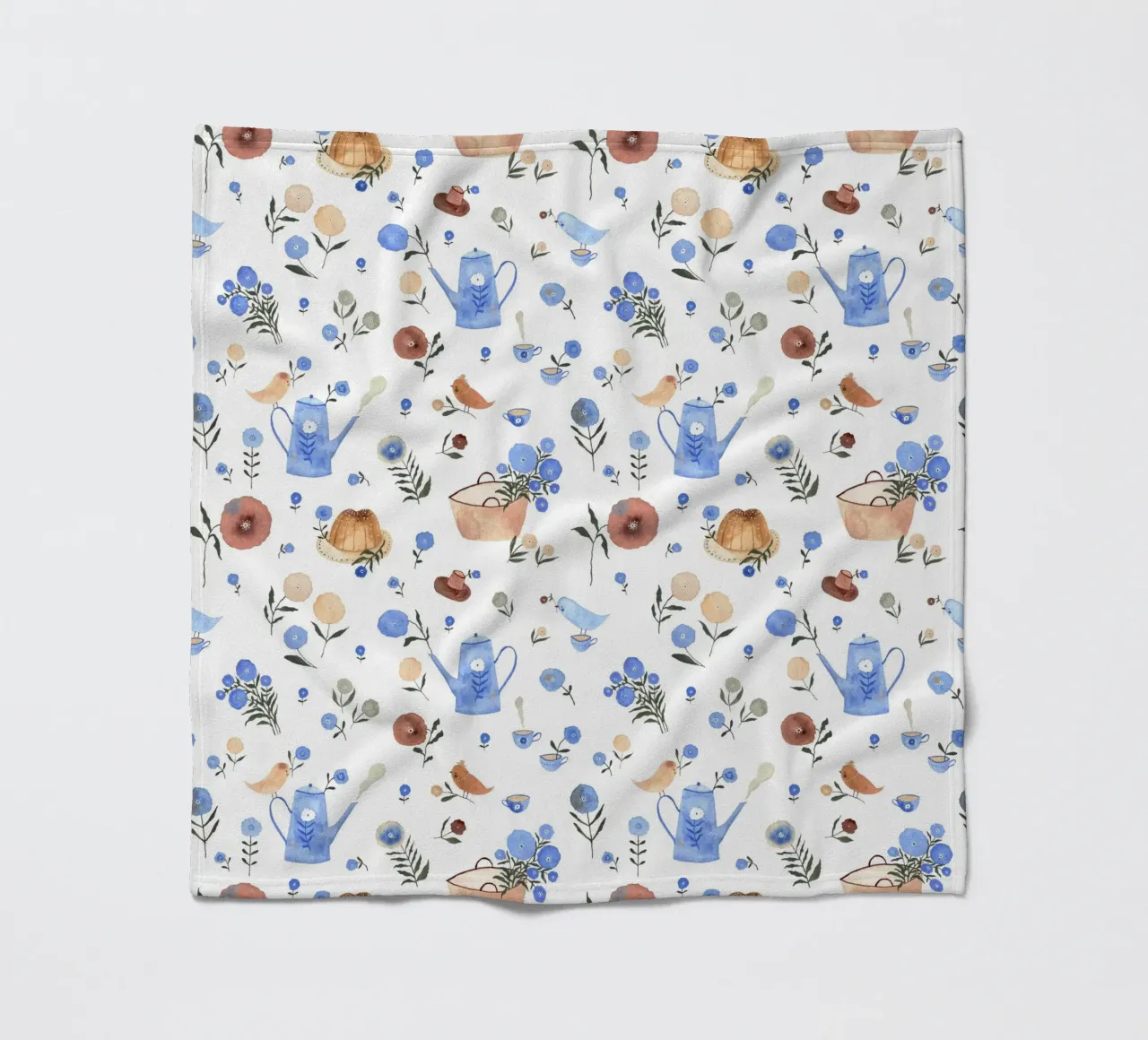 Claudia Voglhuber - Teezeit Muster coperta in pile da The Artcircle