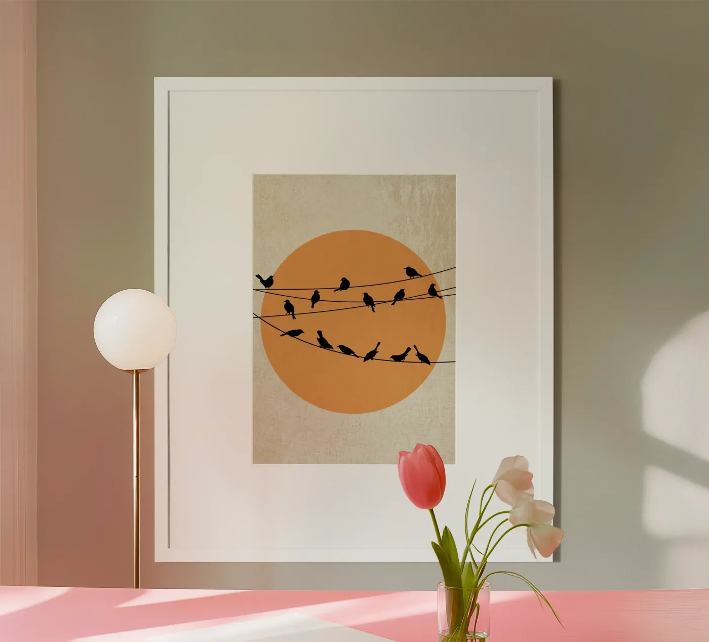 Sunset Silhouettes poster by DesignArt