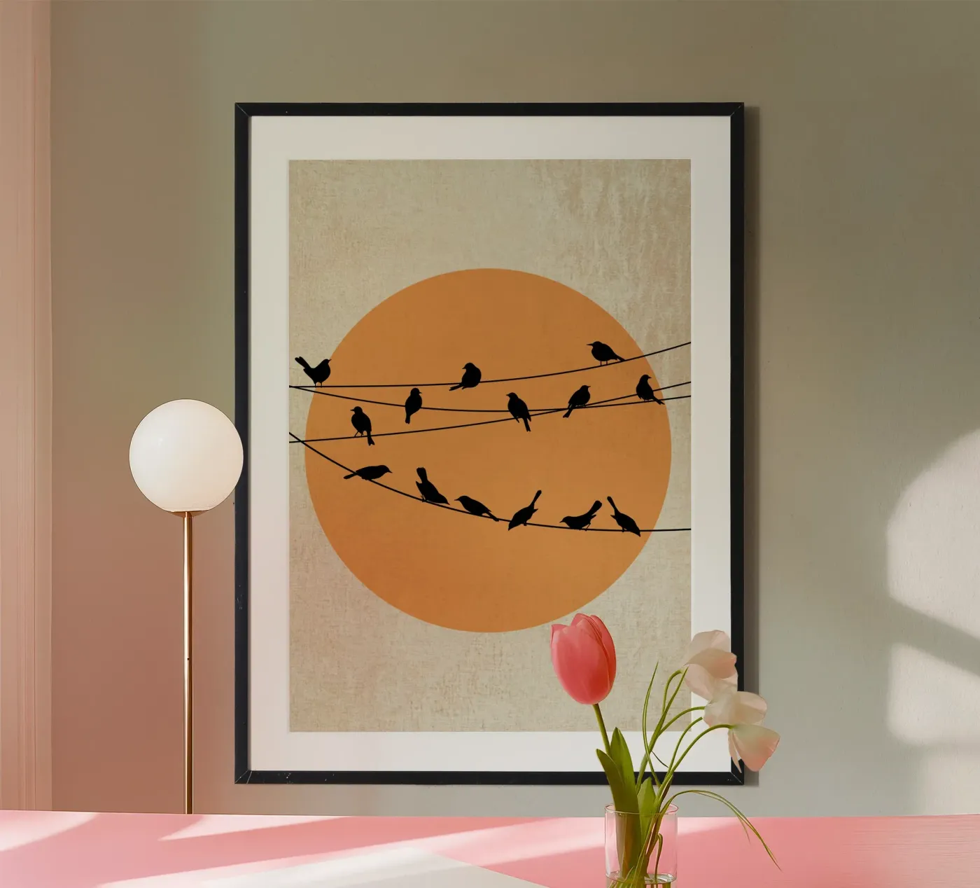 Sunset Silhouettes poster by DesignArt