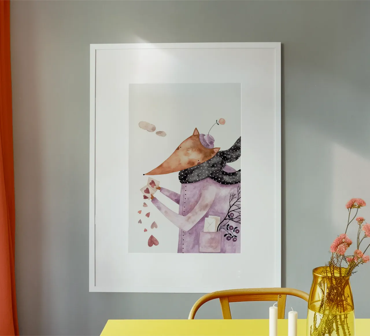 Claudia Voglhuber - Fuchs am Valentinstags poster da The Artcircle