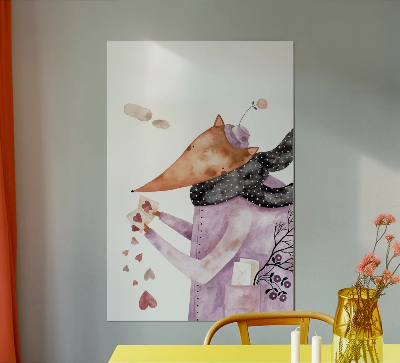 Claudia Voglhuber - Fuchs am Valentinstags poster da The Artcircle