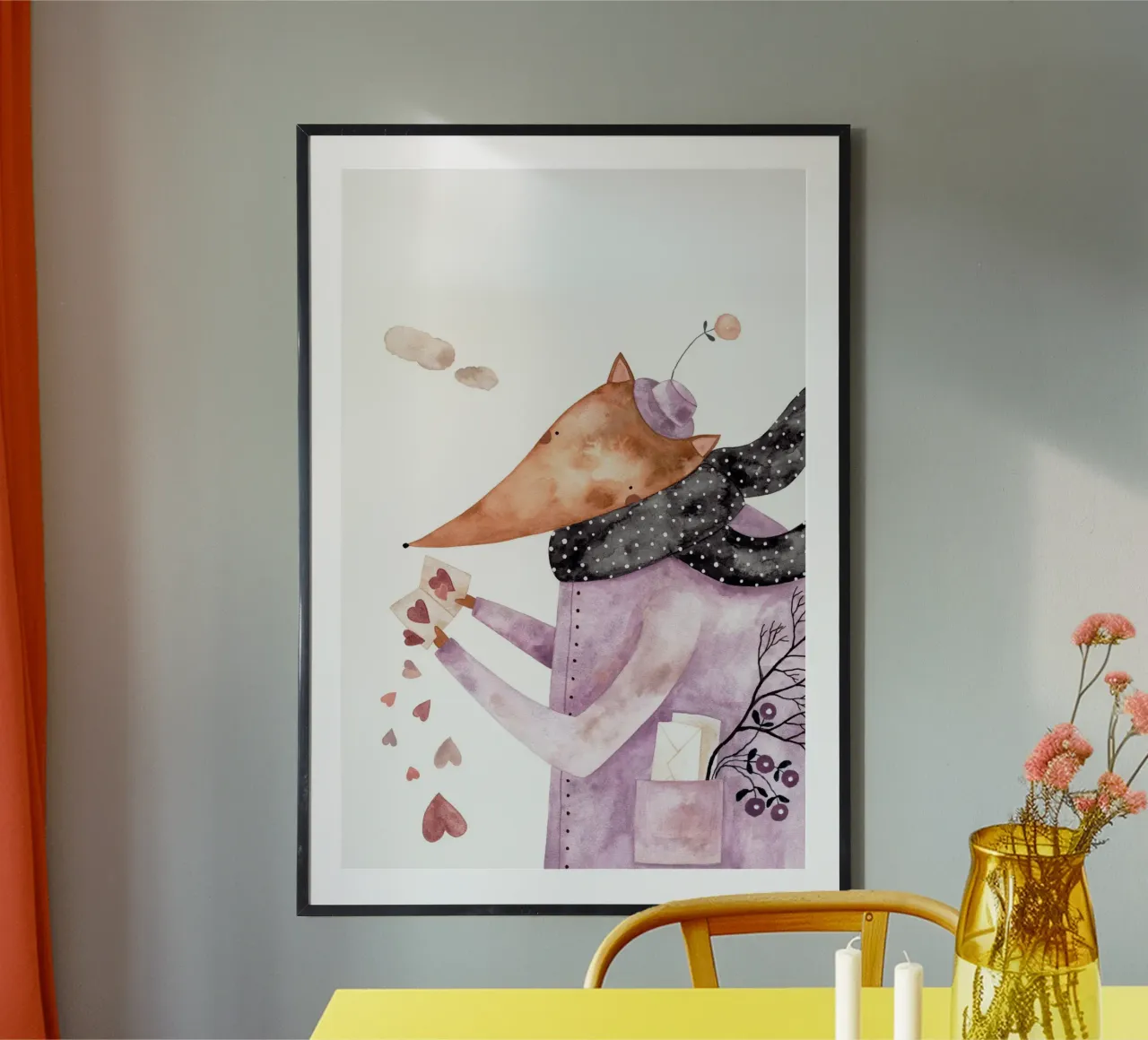 Claudia Voglhuber - Fuchs am Valentinstags poster da The Artcircle