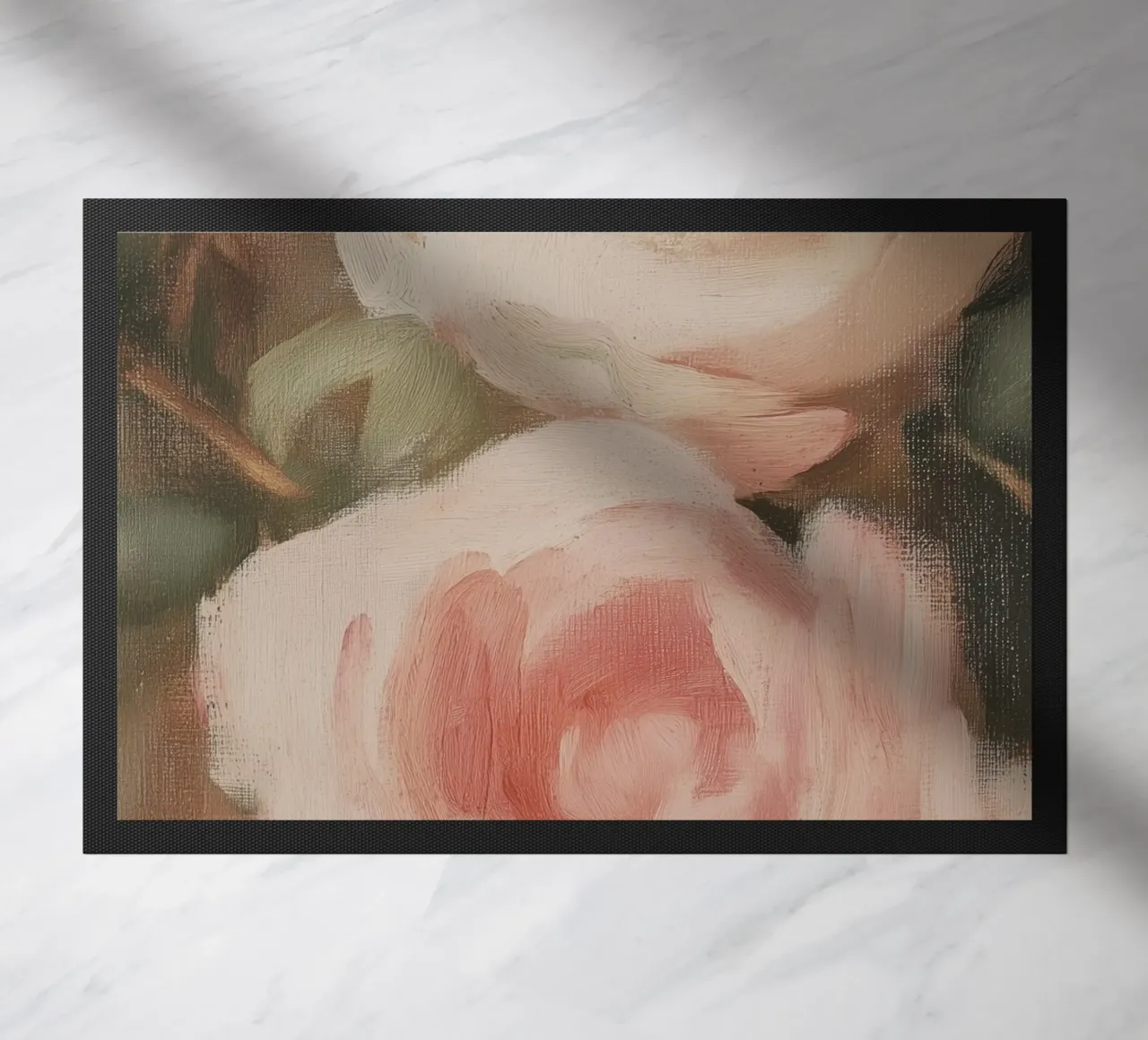 Rose rosa zerbino da Melloi Art Print