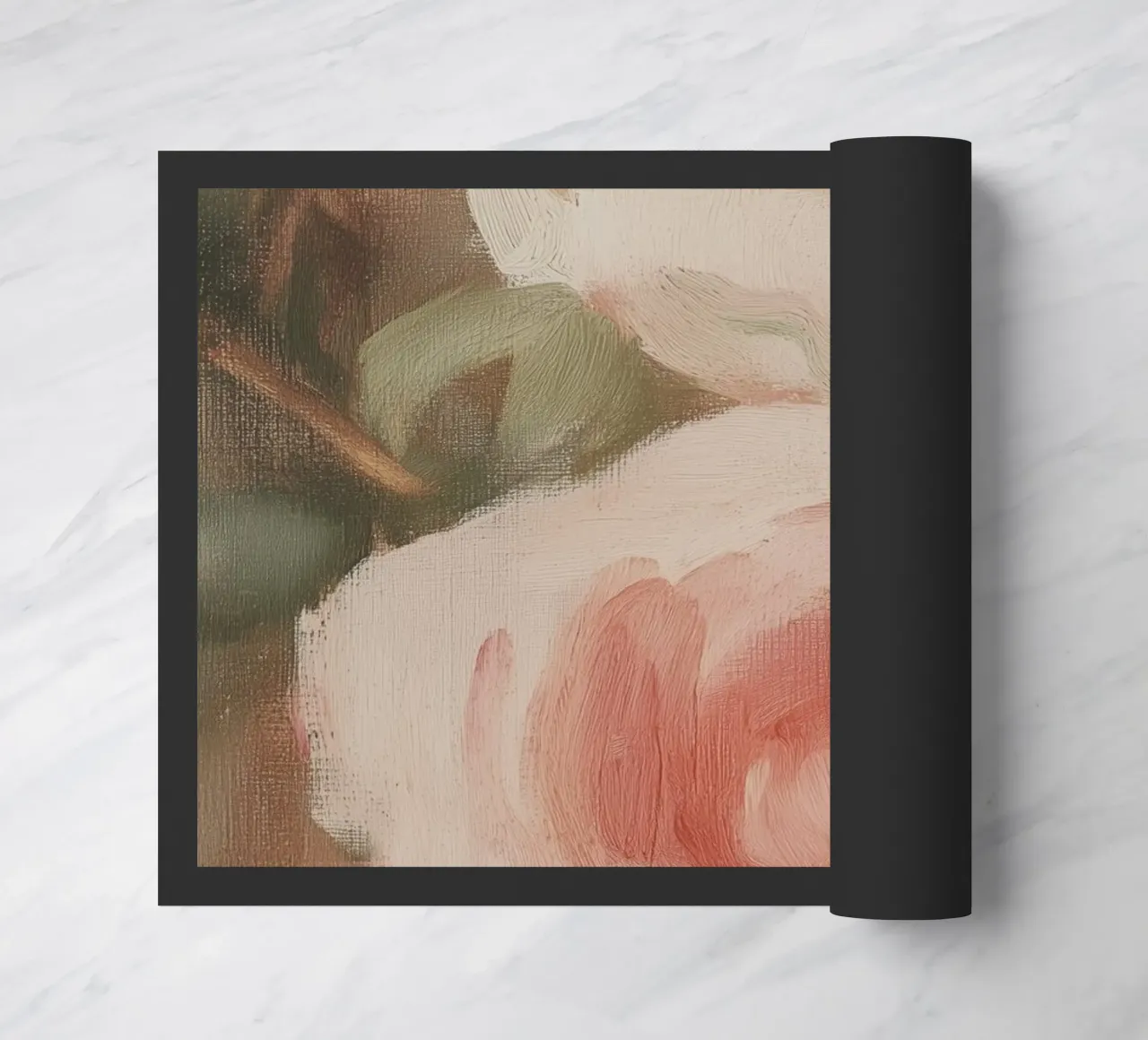 Rose rosa zerbino da Melloi Art Print