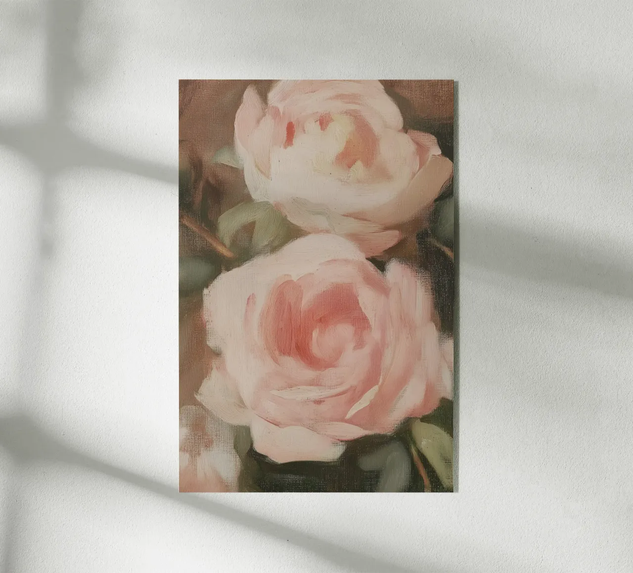 Pink Roses acryl van Melloi Art Print