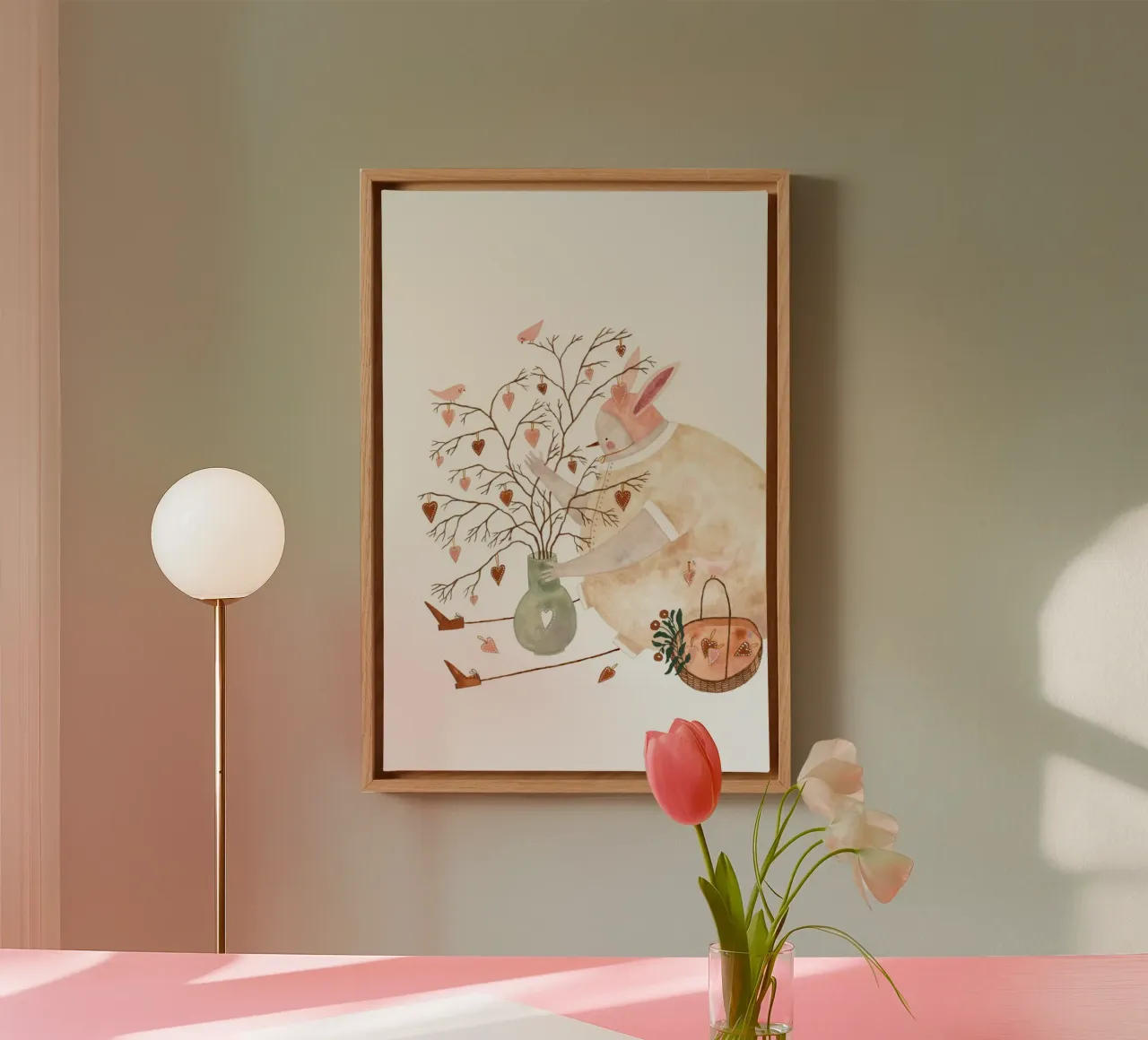 Claudia Voglhuber - Vase der Liebe tela con Cornice a cassetta da The Artcircle