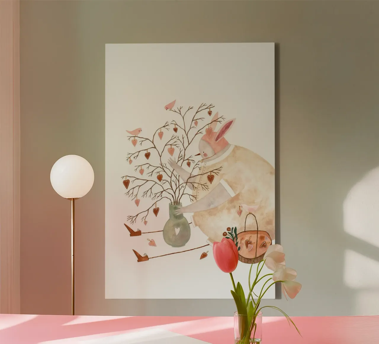 Claudia Voglhuber - Vase der Liebe tela con Cornice a cassetta da The Artcircle