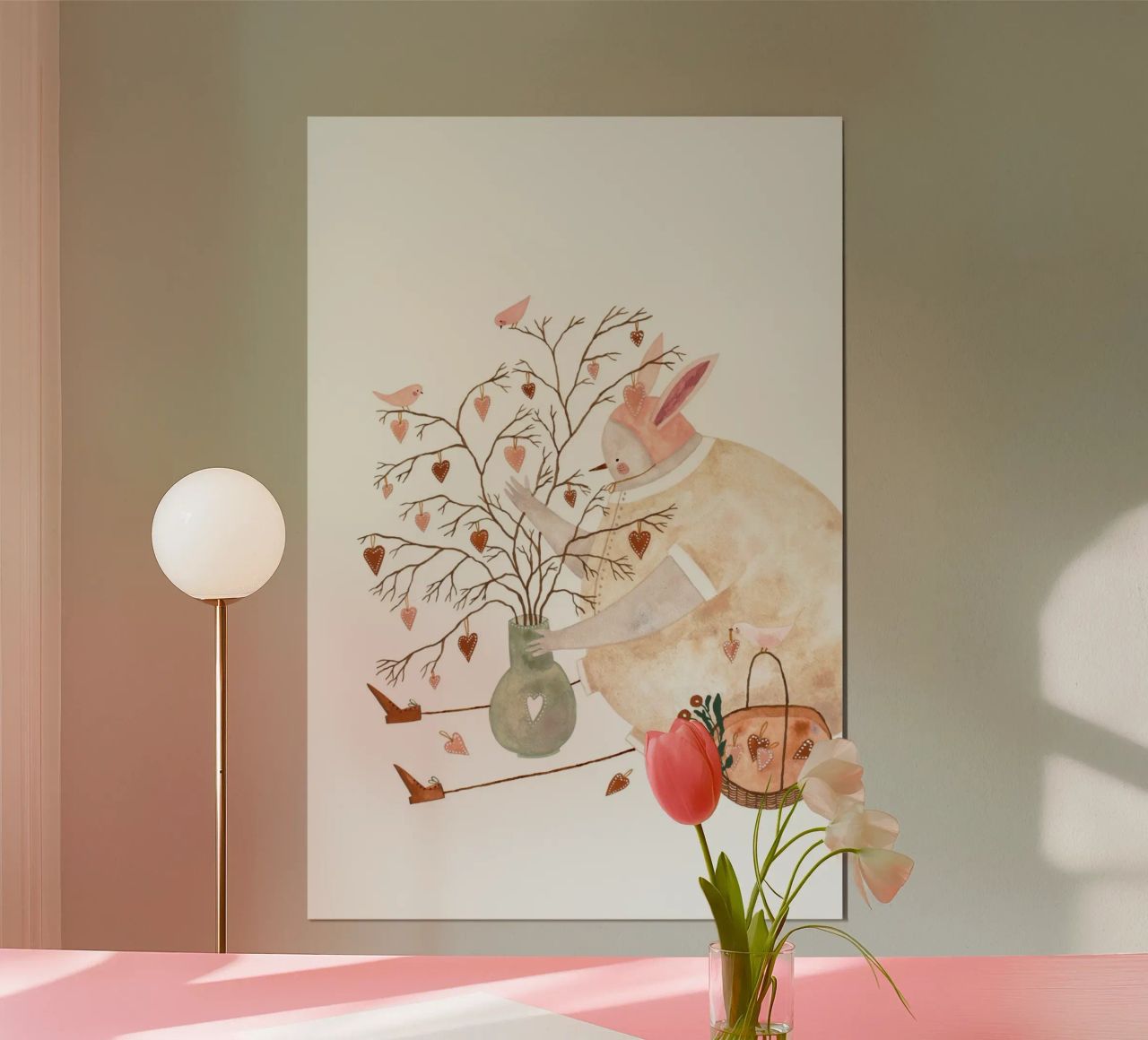 Claudia Voglhuber - Vase der Liebe poster by The Artcircle