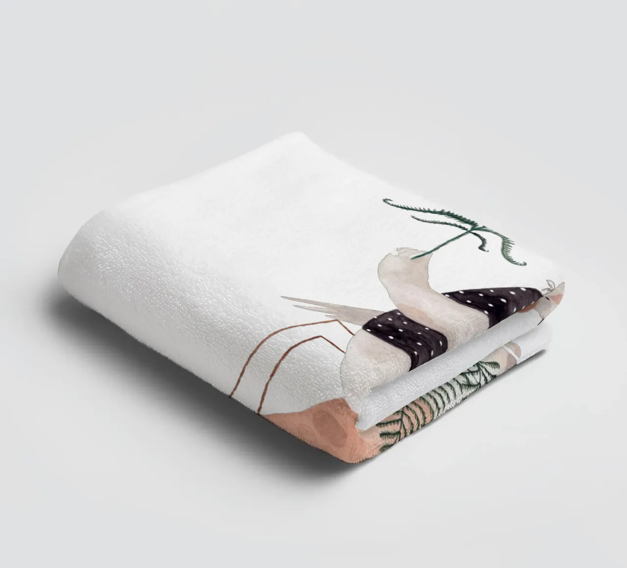 Claudia Voglhuber - Waldschätze asciugamano da bagno da The Artcircle
