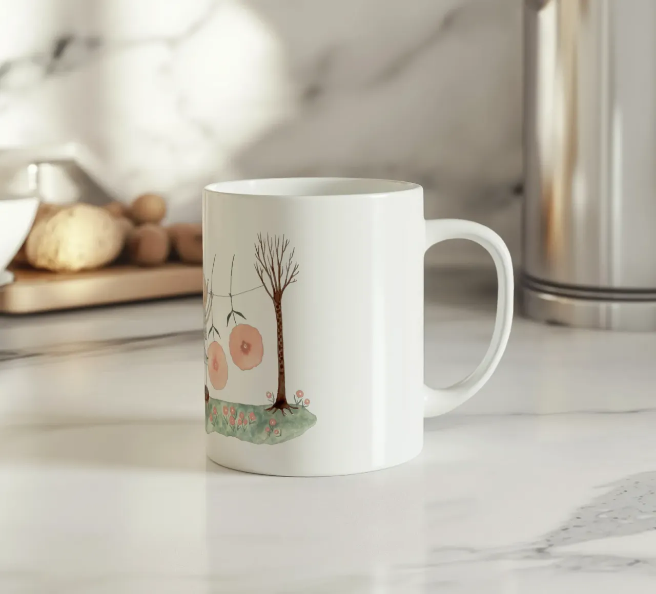 Claudia Voglhuber - Waschtag tazza in ceramica da The Artcircle
