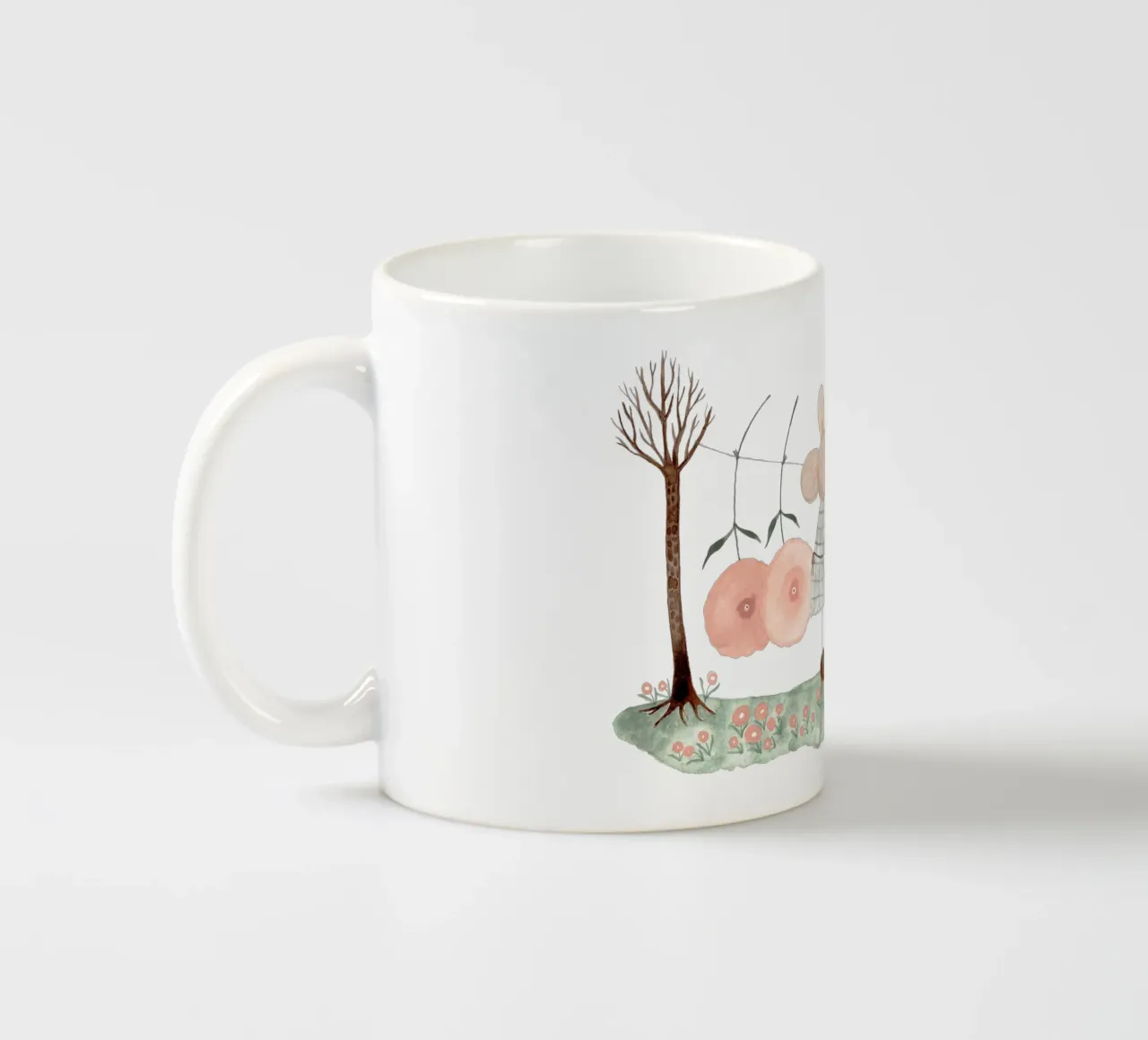 Claudia Voglhuber - Waschtag tazza in ceramica da The Artcircle