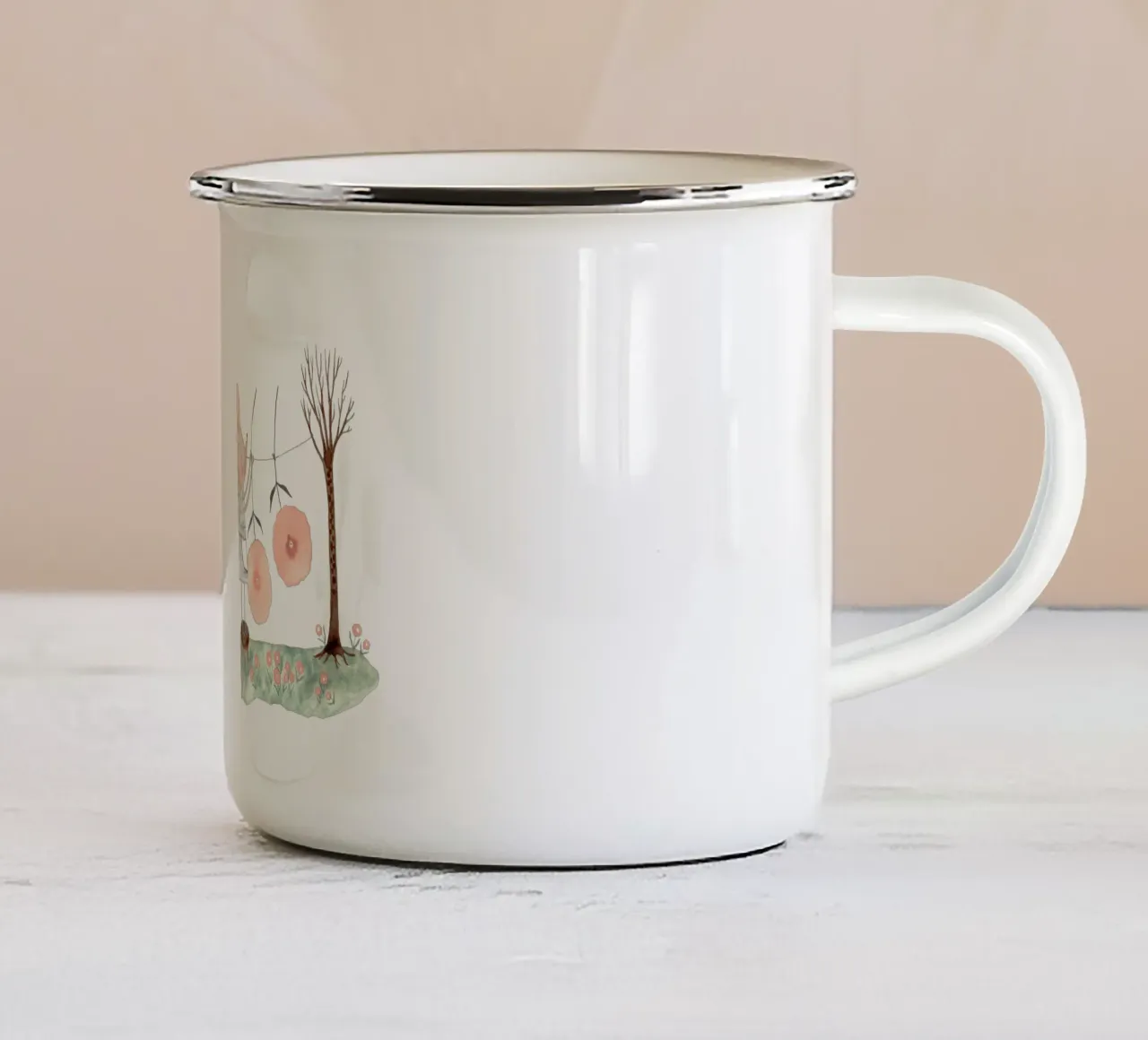 Claudia Voglhuber - Waschtag tazza in smalto da The Artcircle
