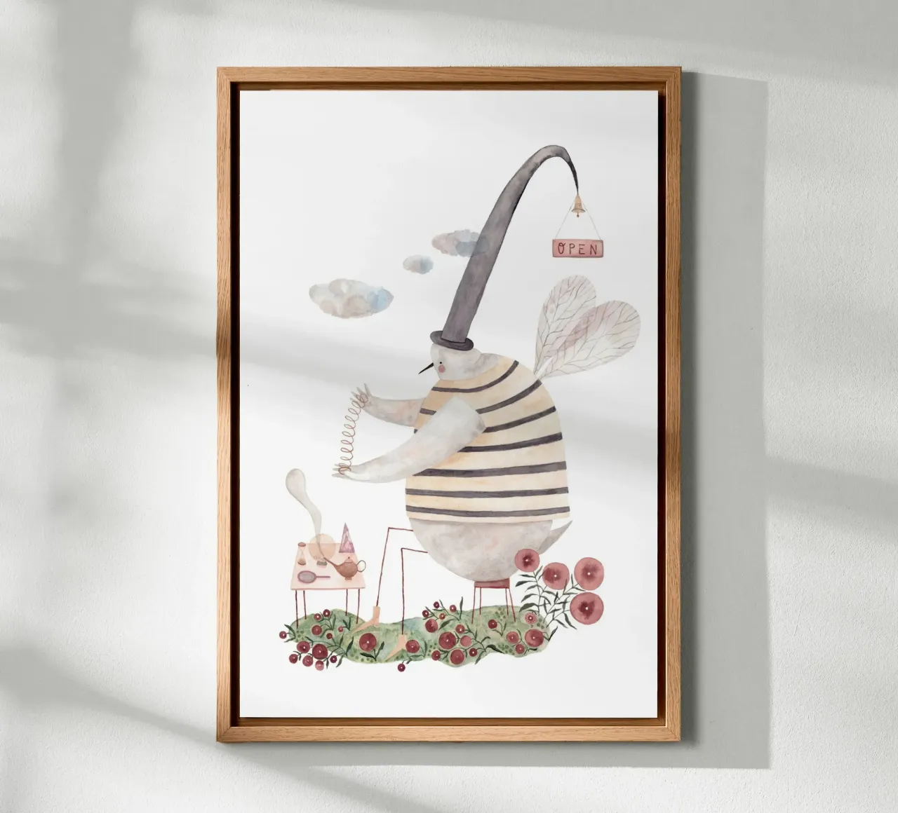 Claudia Voglhuber - Wunderladen tela con Cornice a cassetta da The Artcircle