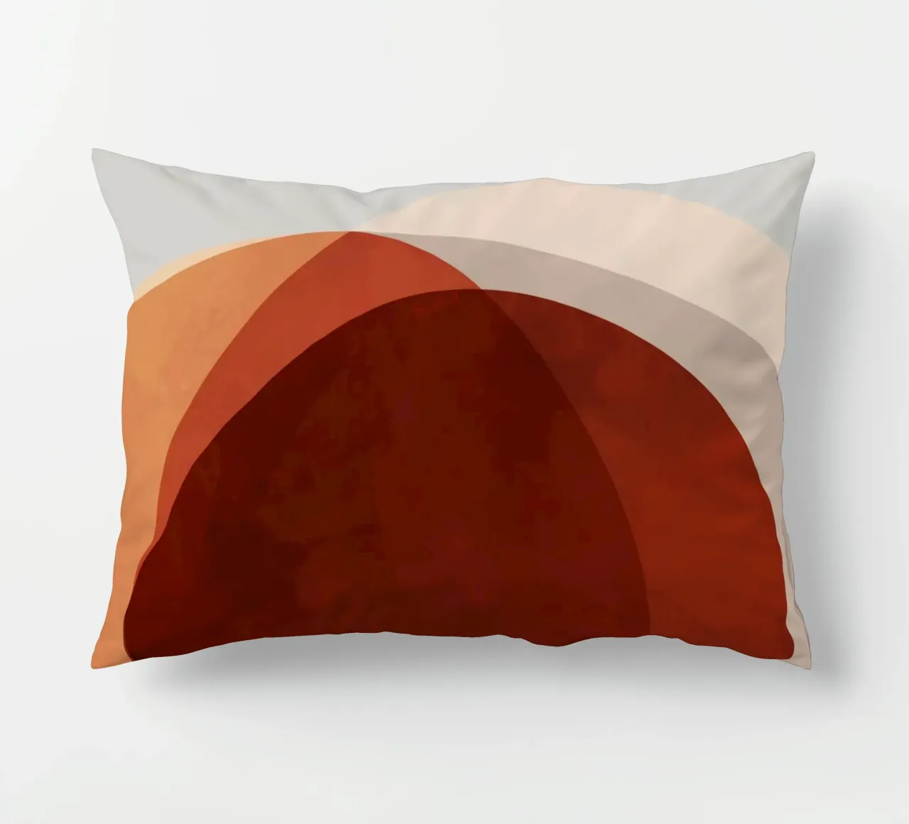 Abstract Shapes 13 | Brown, Terracotta, Rust, Neutrals cuscino da sabidussi