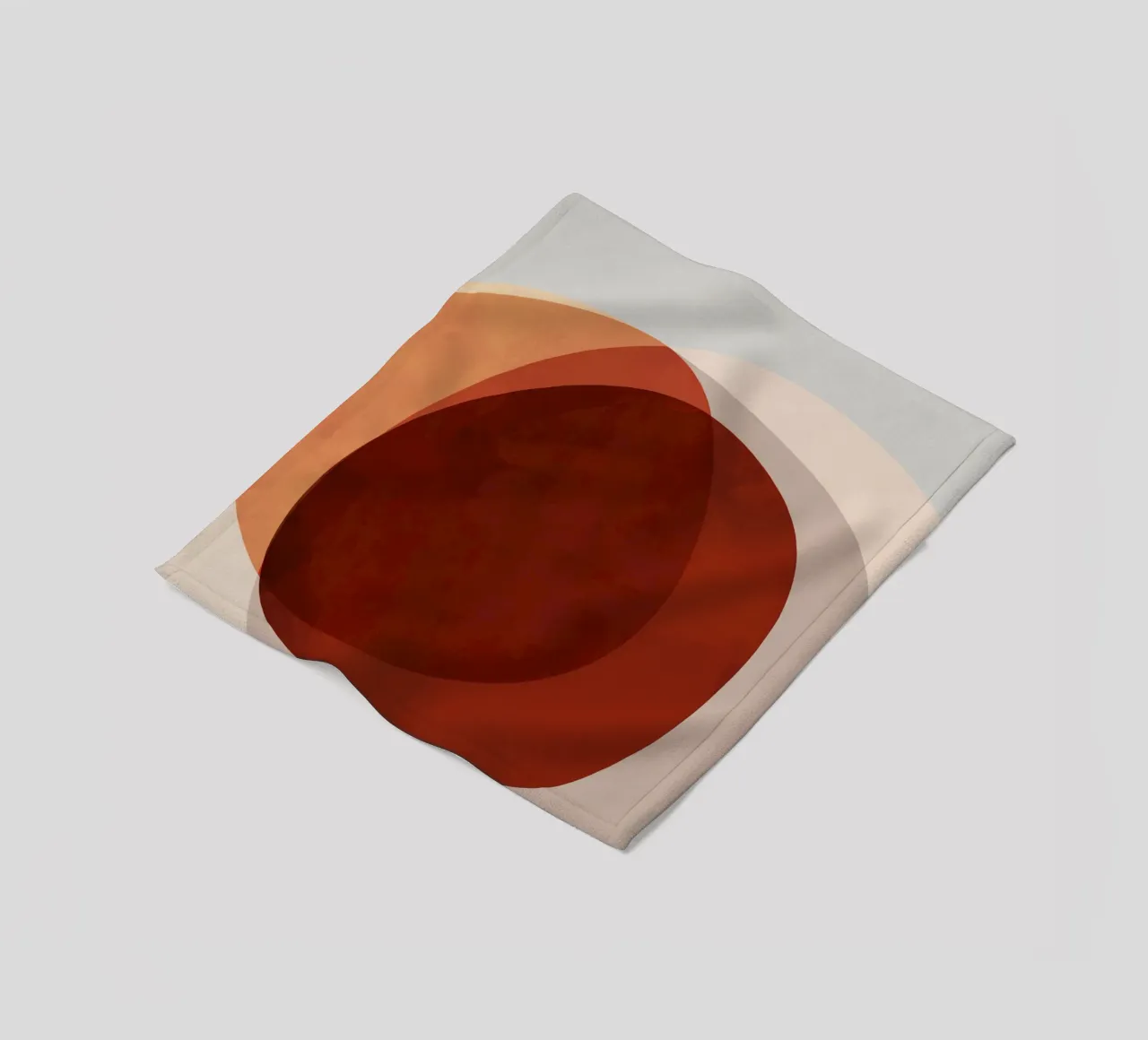 Abstract Shapes 13 | Brown, Terracotta, Rust, Neutrals coperta in pile da sabidussi