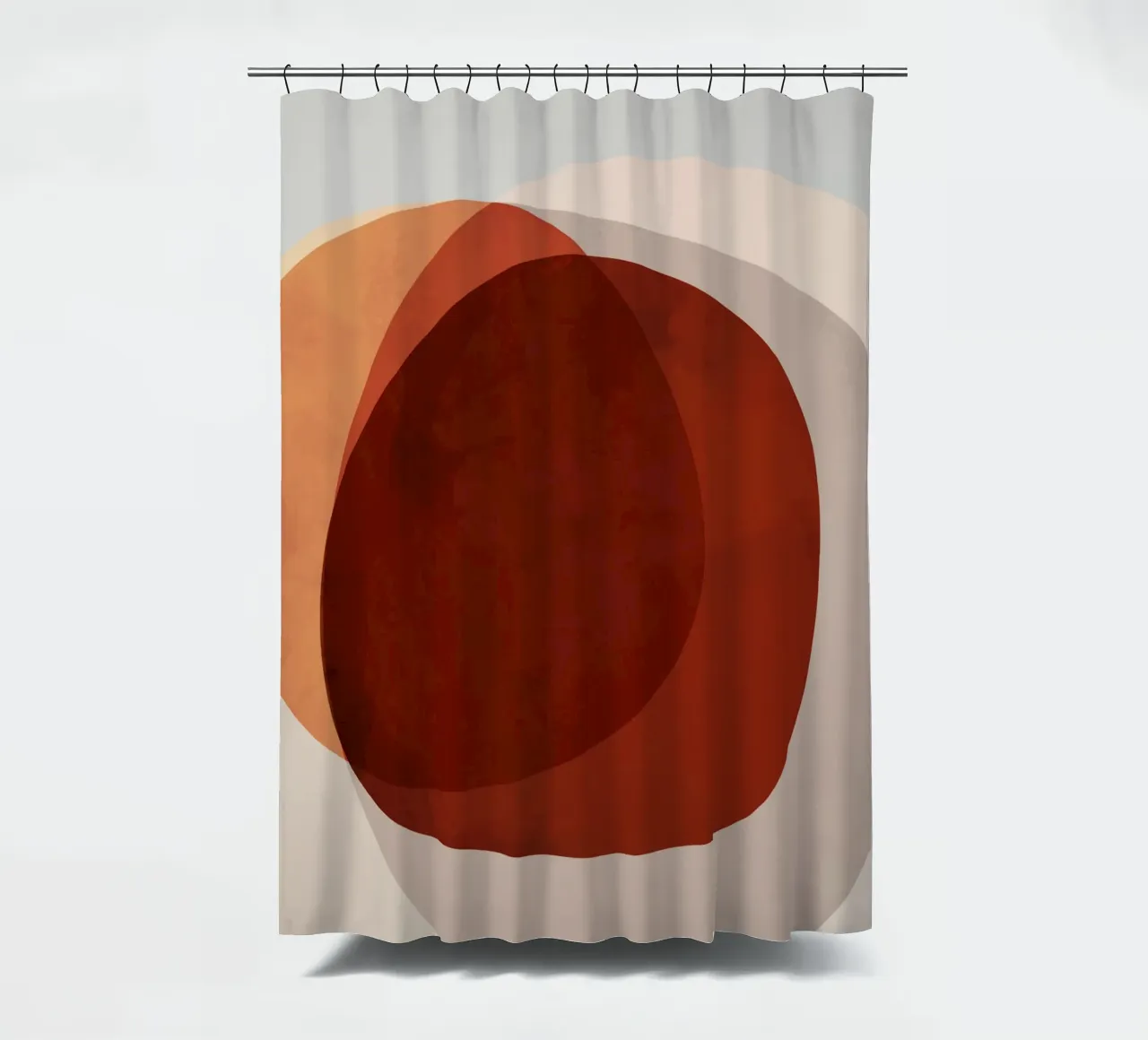 Abstract Shapes 13 | Brown, Terracotta, Rust, Neutrals tenda da doccia da sabidussi