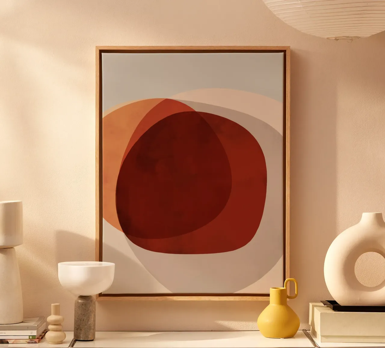 Abstract Shapes 13 | Brown, Terracotta, Rust, Neutrals tela da sabidussi