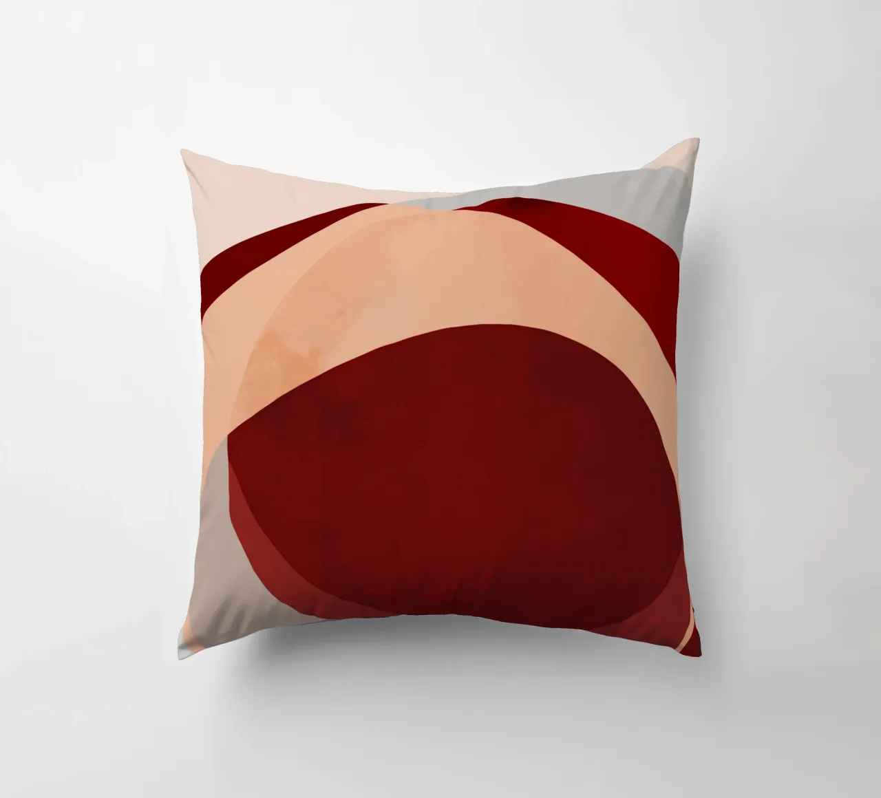 Abstract Shapes 14 | Brown, Terracotta, Rust, Neutrals cuscino da sabidussi